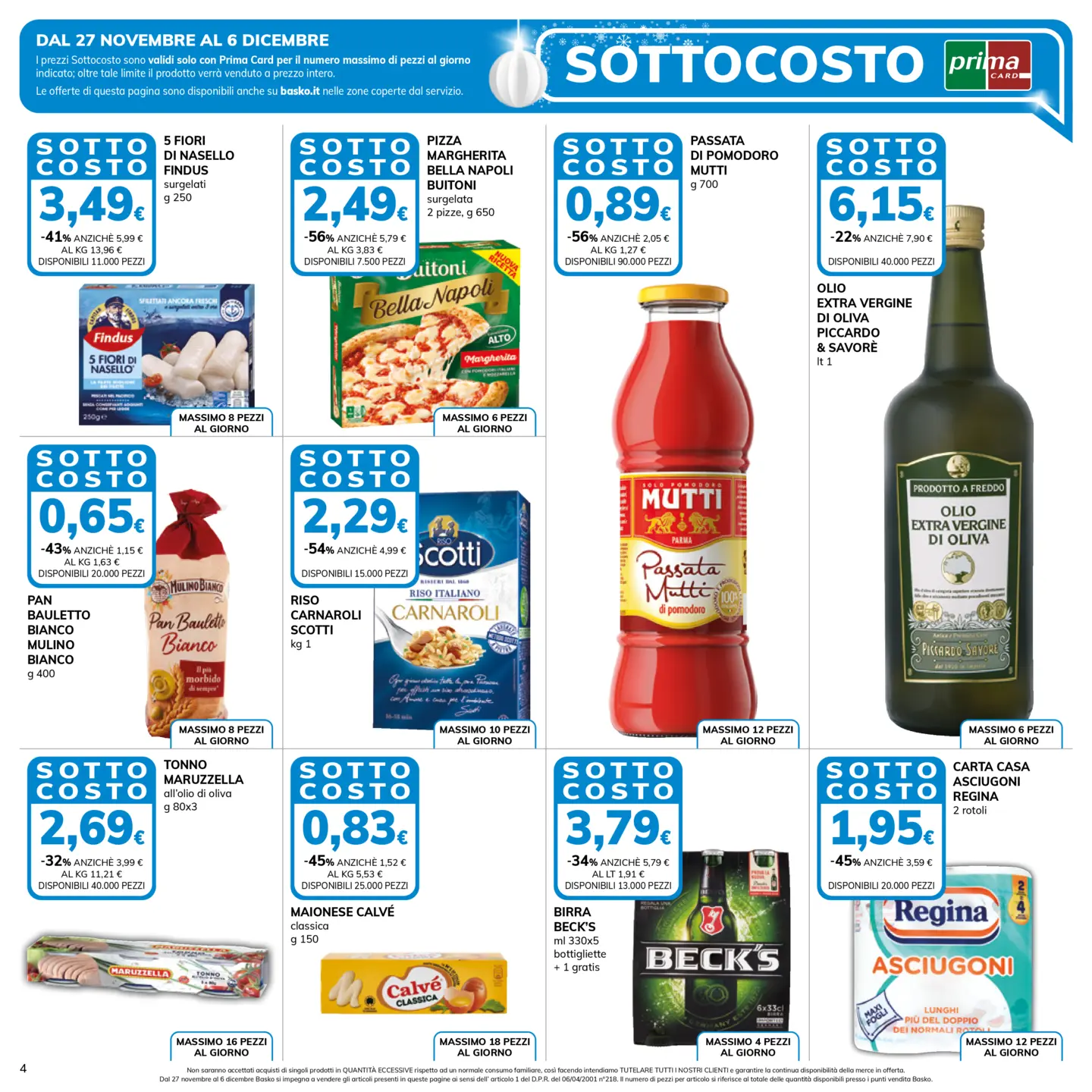 basko - Volantino Basko valido dal 27/11 al 06/12 - page: 4