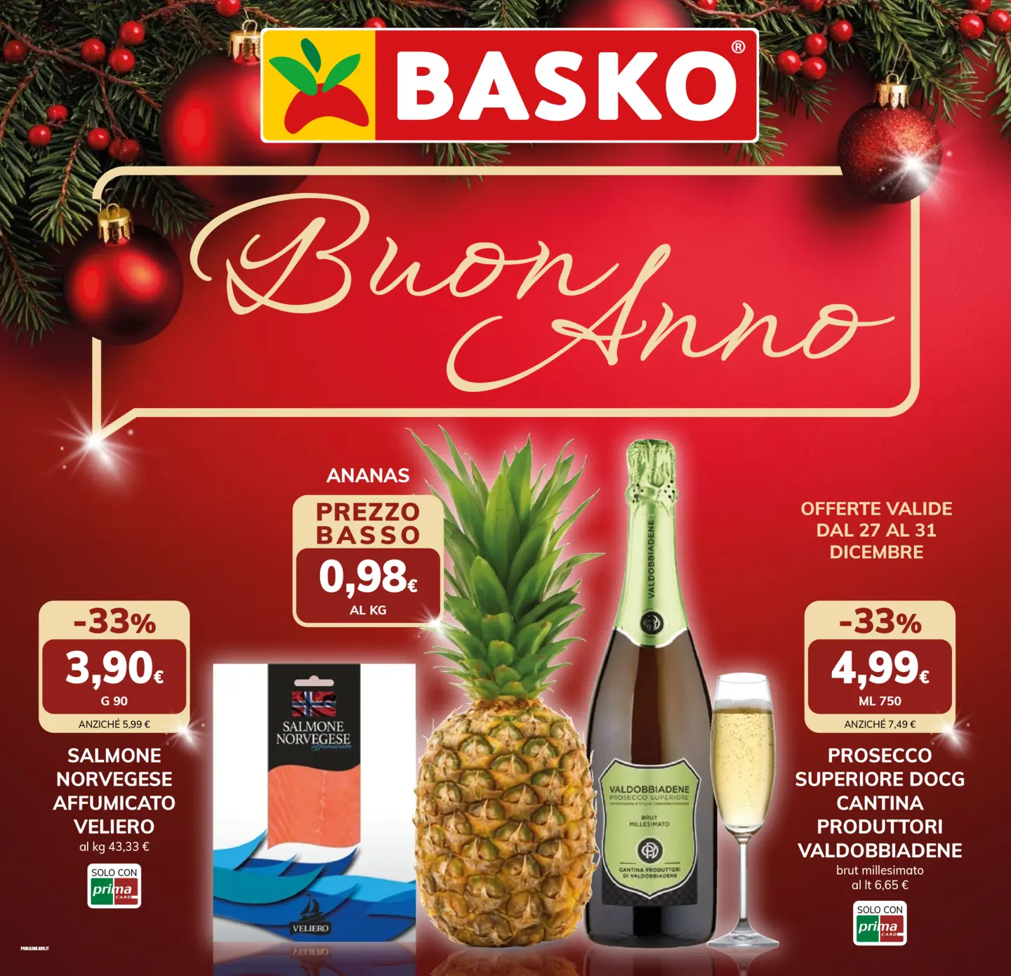 basko - Volantino Basko - Plancia Capodanno valido dal 27/12 al 31/12