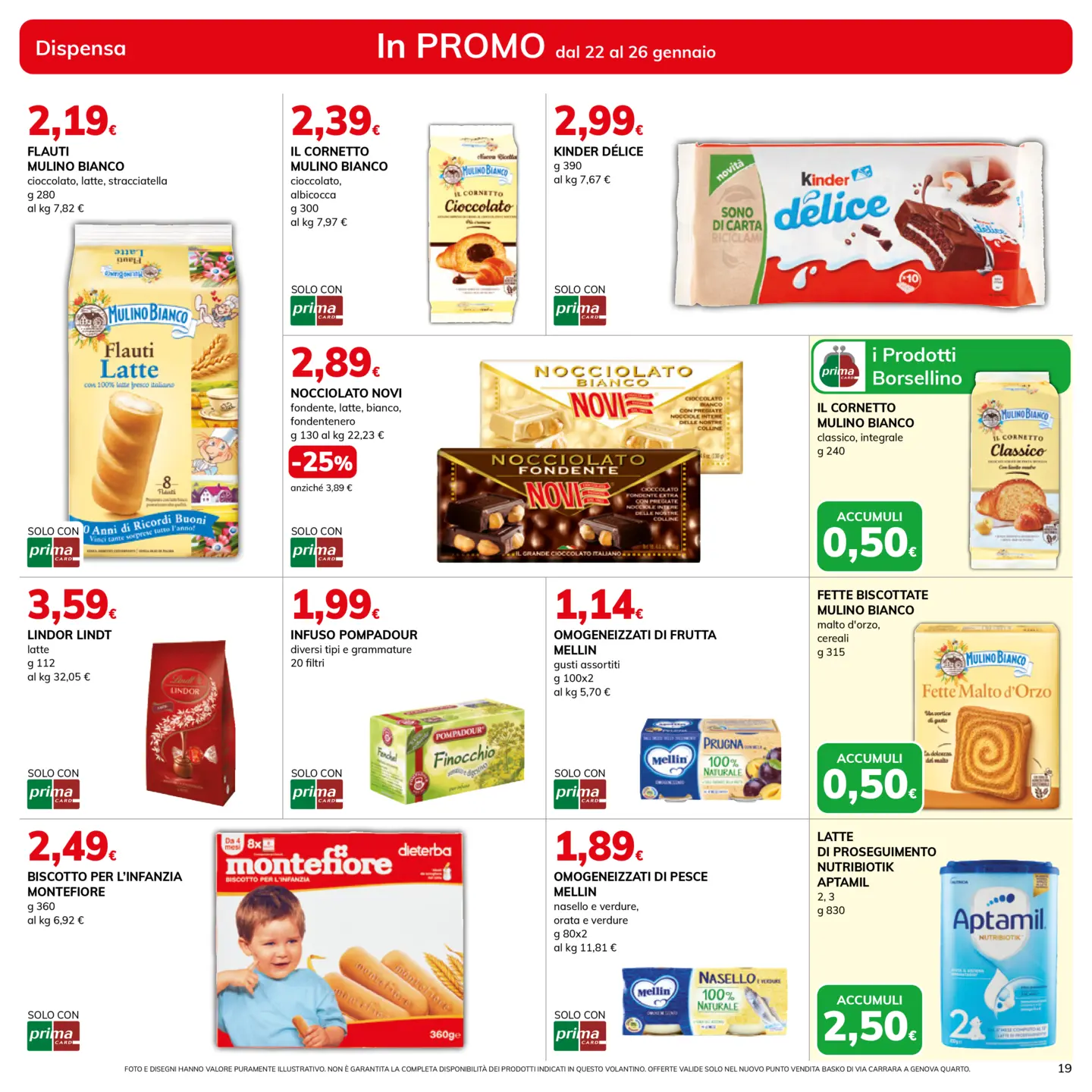 basko - Volantino Basko - Sottocosto Apertura Quarto valido dal 22/01 al 31/01 - page: 19