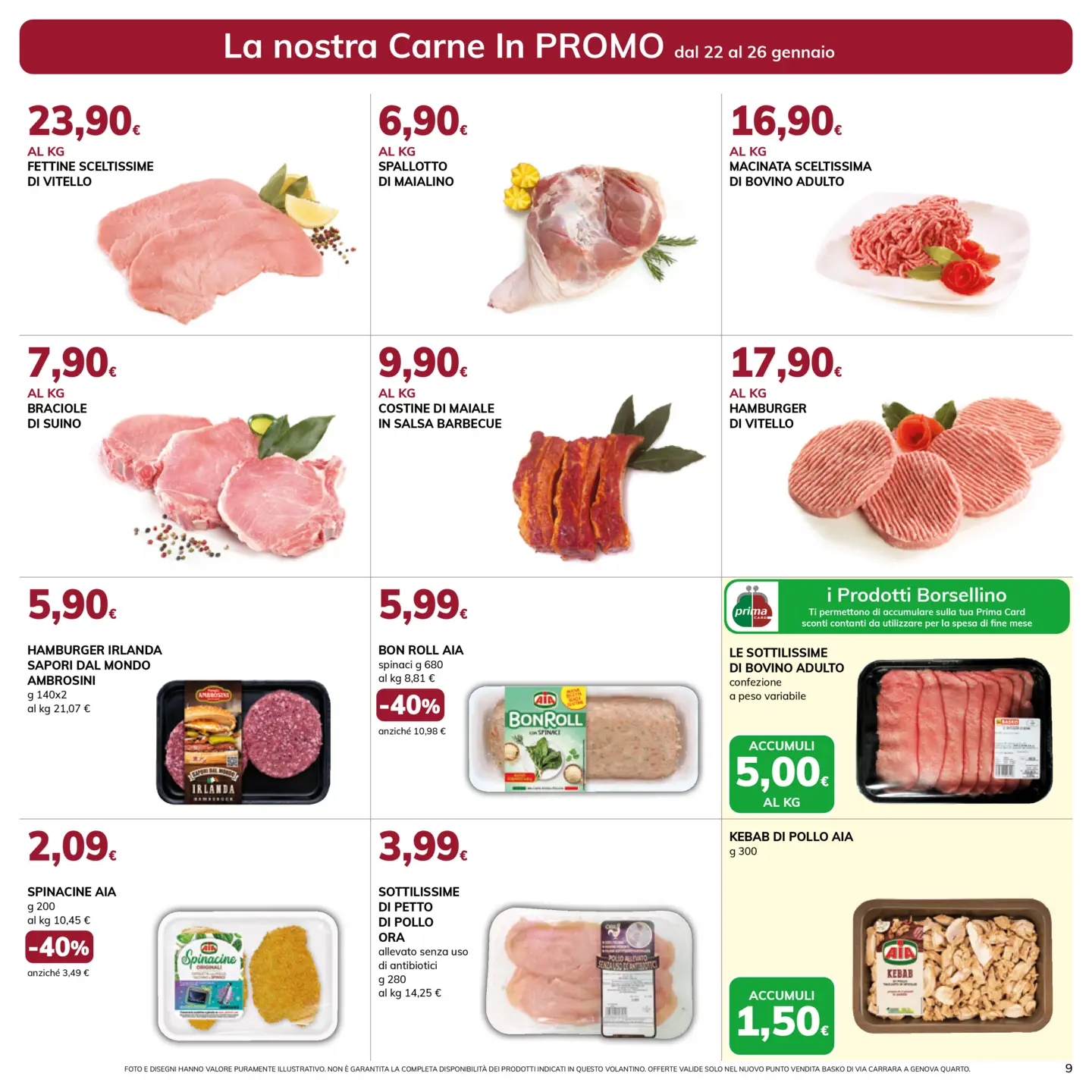 basko - Volantino Basko - Sottocosto Apertura Quarto valido dal 22/01 al 31/01 - page: 9