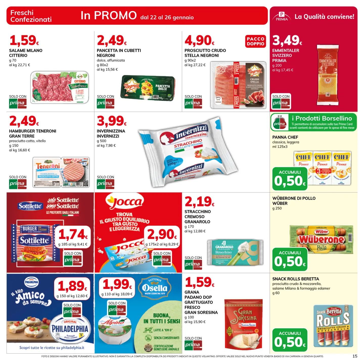 basko - Volantino Basko - Sottocosto Apertura Quarto valido dal 22/01 al 31/01 - page: 15