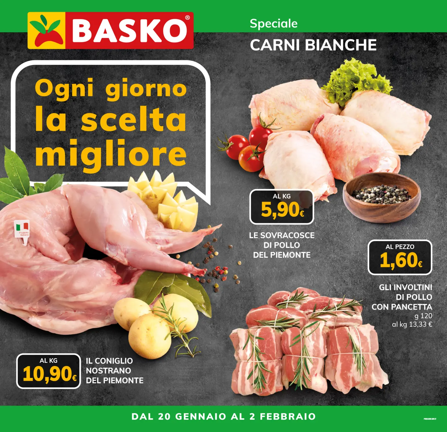 basko - Volantino Basko - Carni Bianche valido dal 20/01 al 02/02