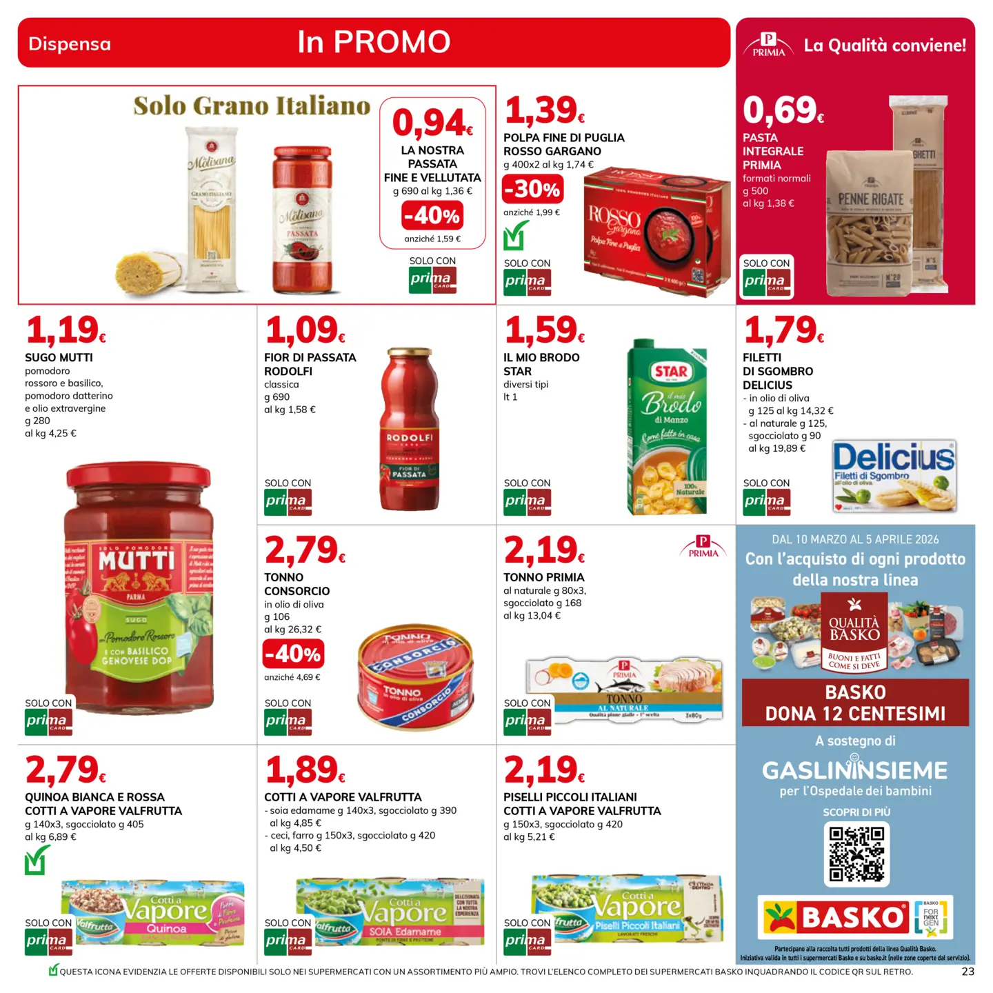 basko - Volantino Basko - Più Bassi valido dal 10/03/2026 al 23/03/2026 - page: 23