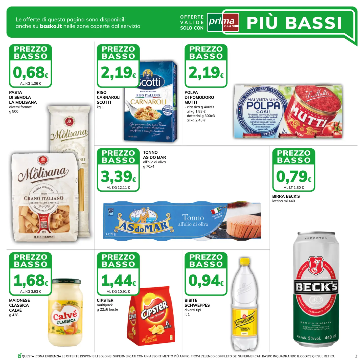 basko - Volantino Basko - Più Bassi valido dal 10/03/2026 al 23/03/2026 - page: 3