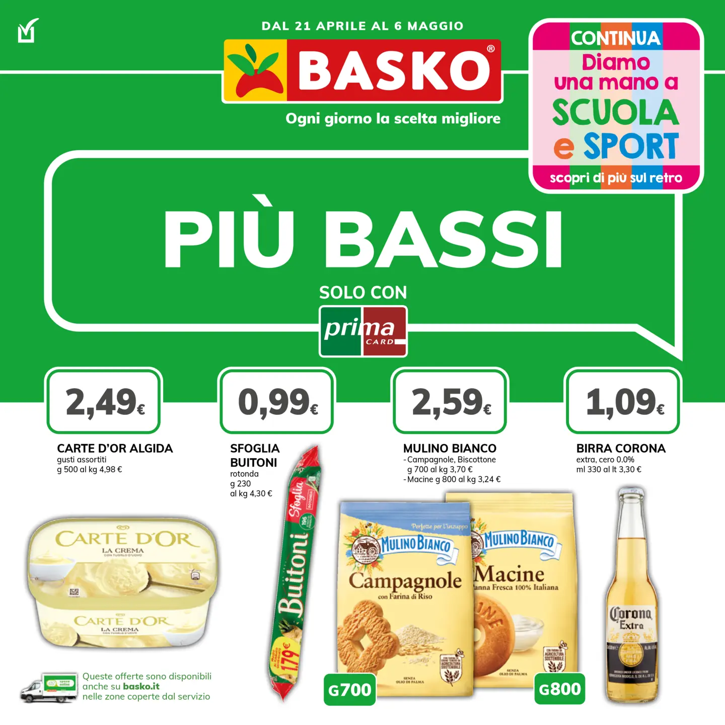 basko - Volantino attuale di Basko valido dal martedì 21/04/2026 al mercoledì 06/05/2026