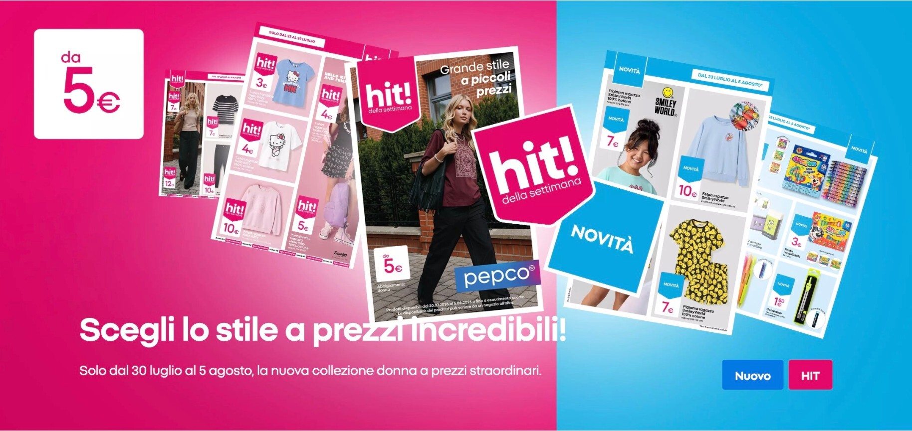 pepco - Volantino attuale di Pepco valido dal giovedì 30/07/2026 al mercoledì 05/08/2026