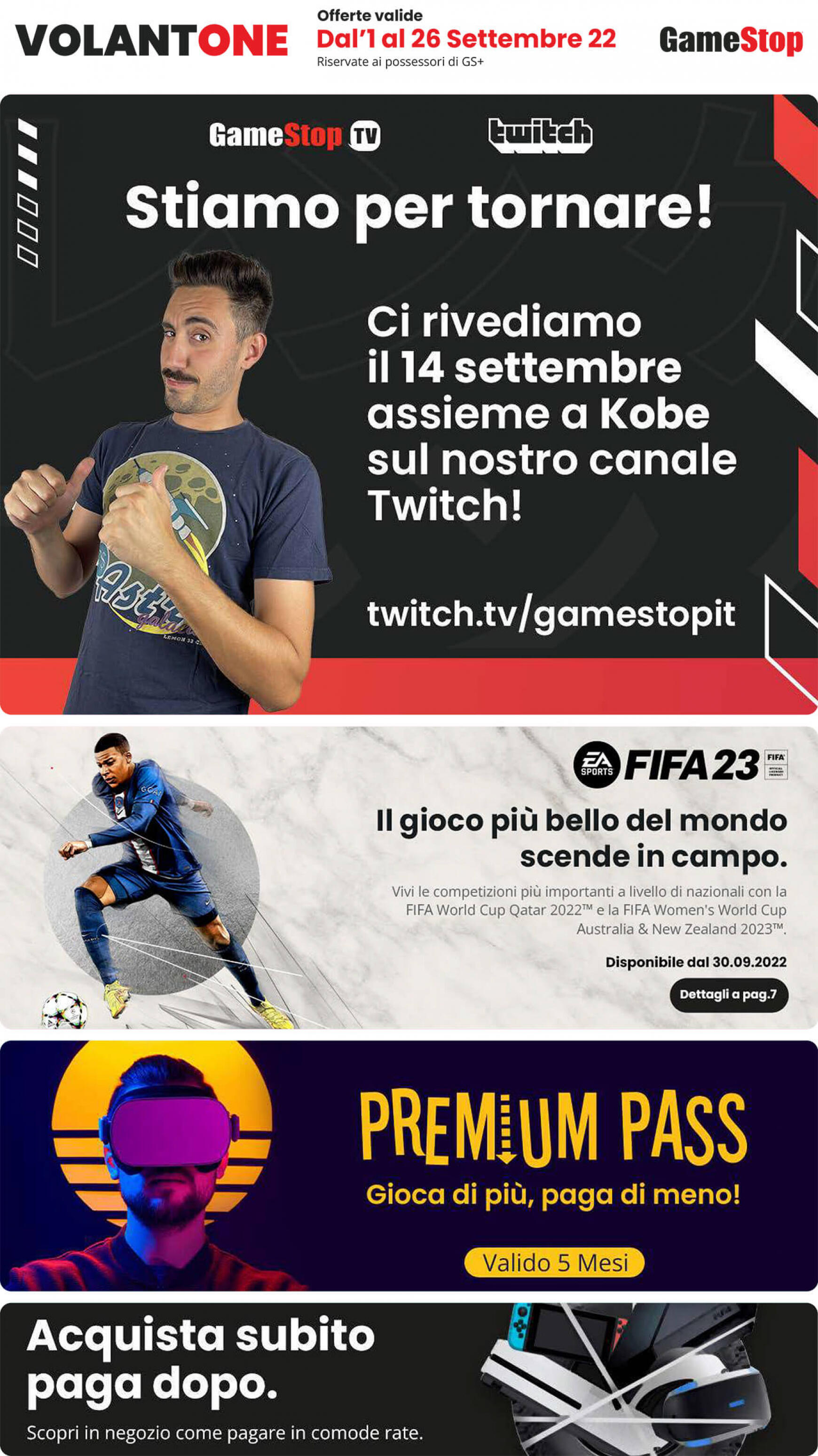 gamestop - Volantini GameStop da giovedì 01.09. - page: 1