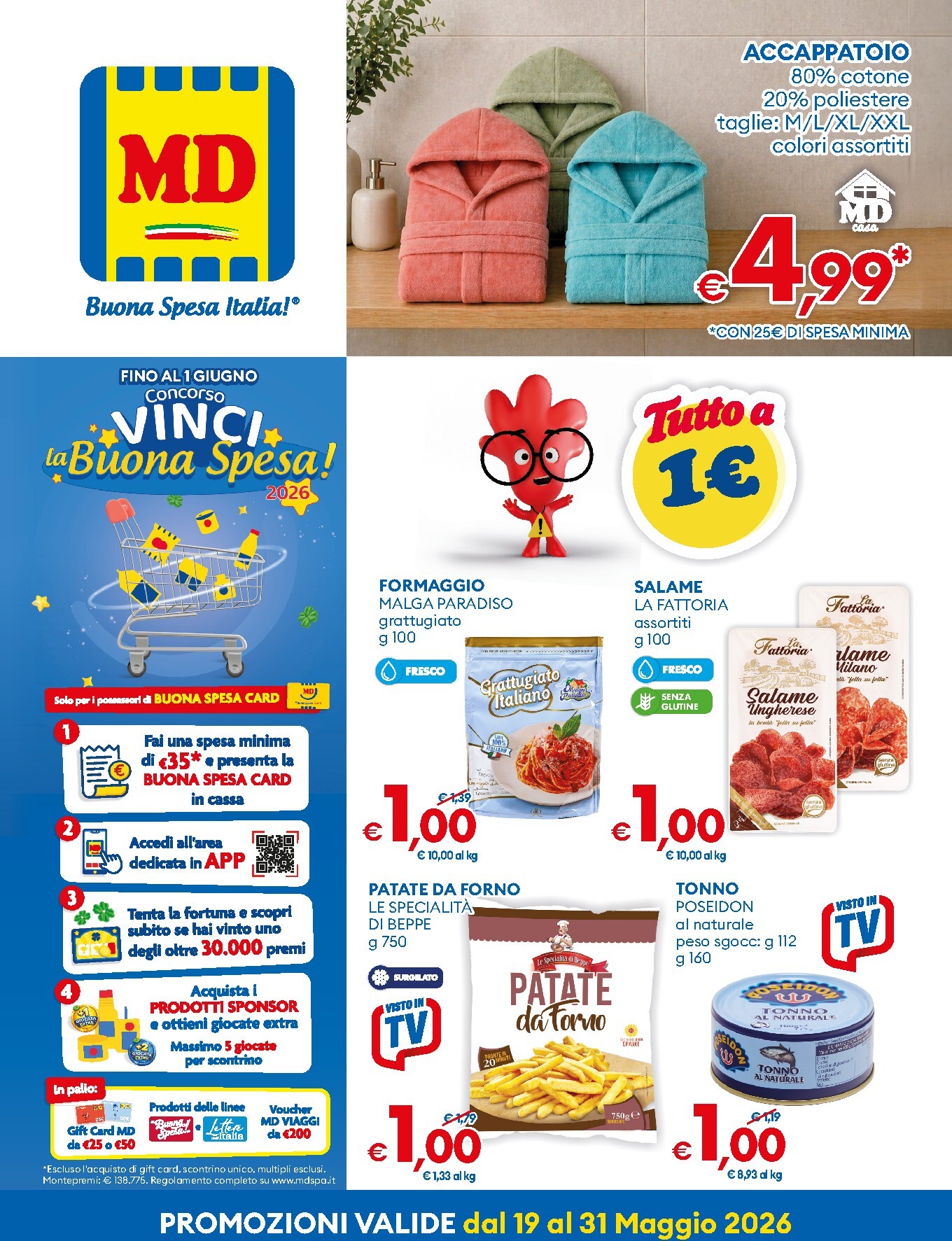 md-discount - Volantino futuro MD valido dal martedì 19/05/2026 al domenica 31/05/2026 - page: 1