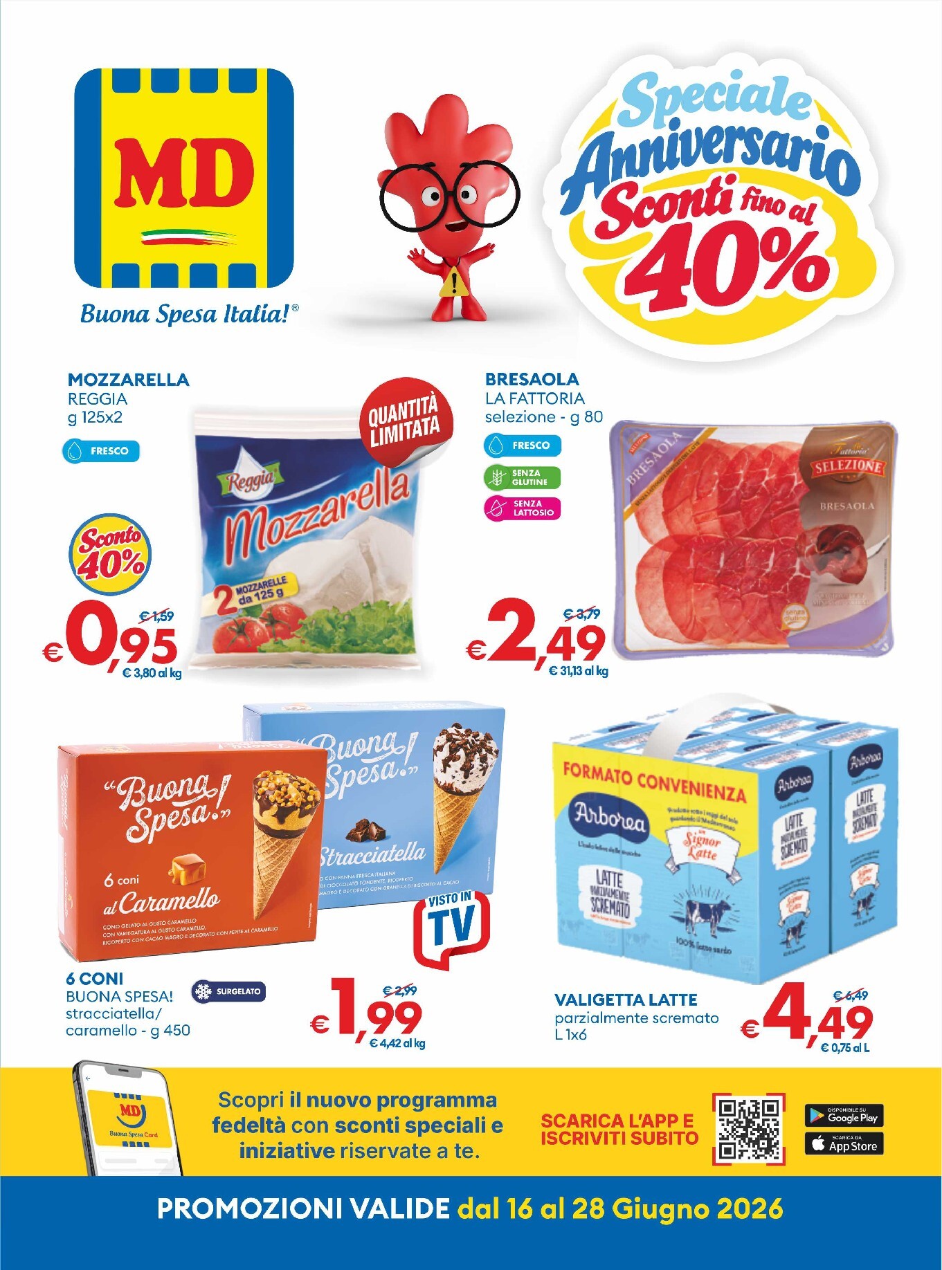 md-discount - Volantino futuro MD valido dal martedì 16/06/2026 al domenica 28/06/2026