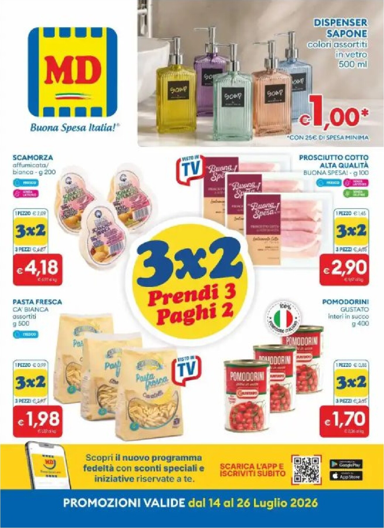 md-discount - Volantino attuale di MD valido dal martedì 14/07/2026 al domenica 26/07/2026 - page: 1