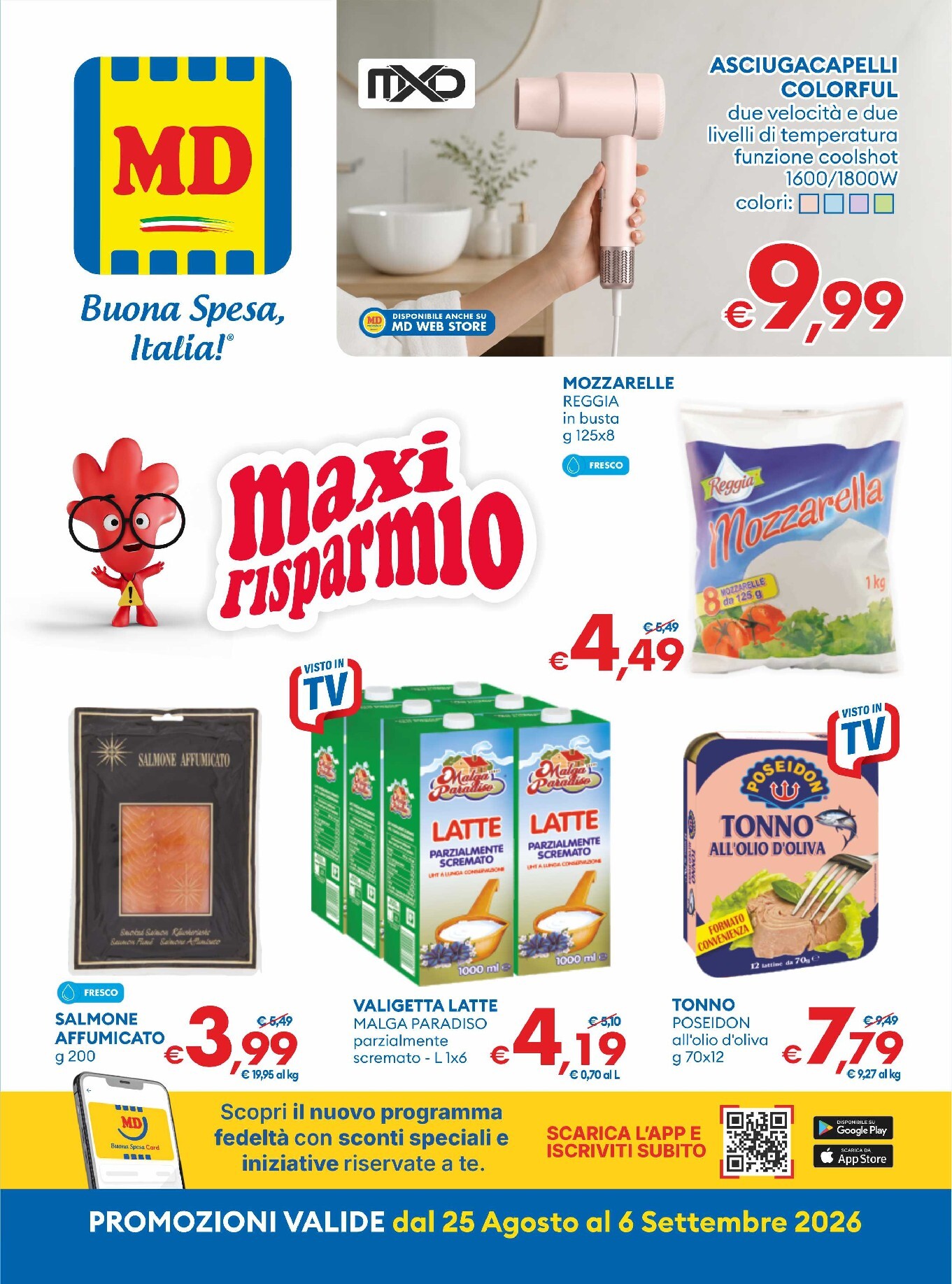 md-discount - Volantino attuale di MD valido dal martedì 25/08/2026 al domenica 06/09/2026 - page: 1