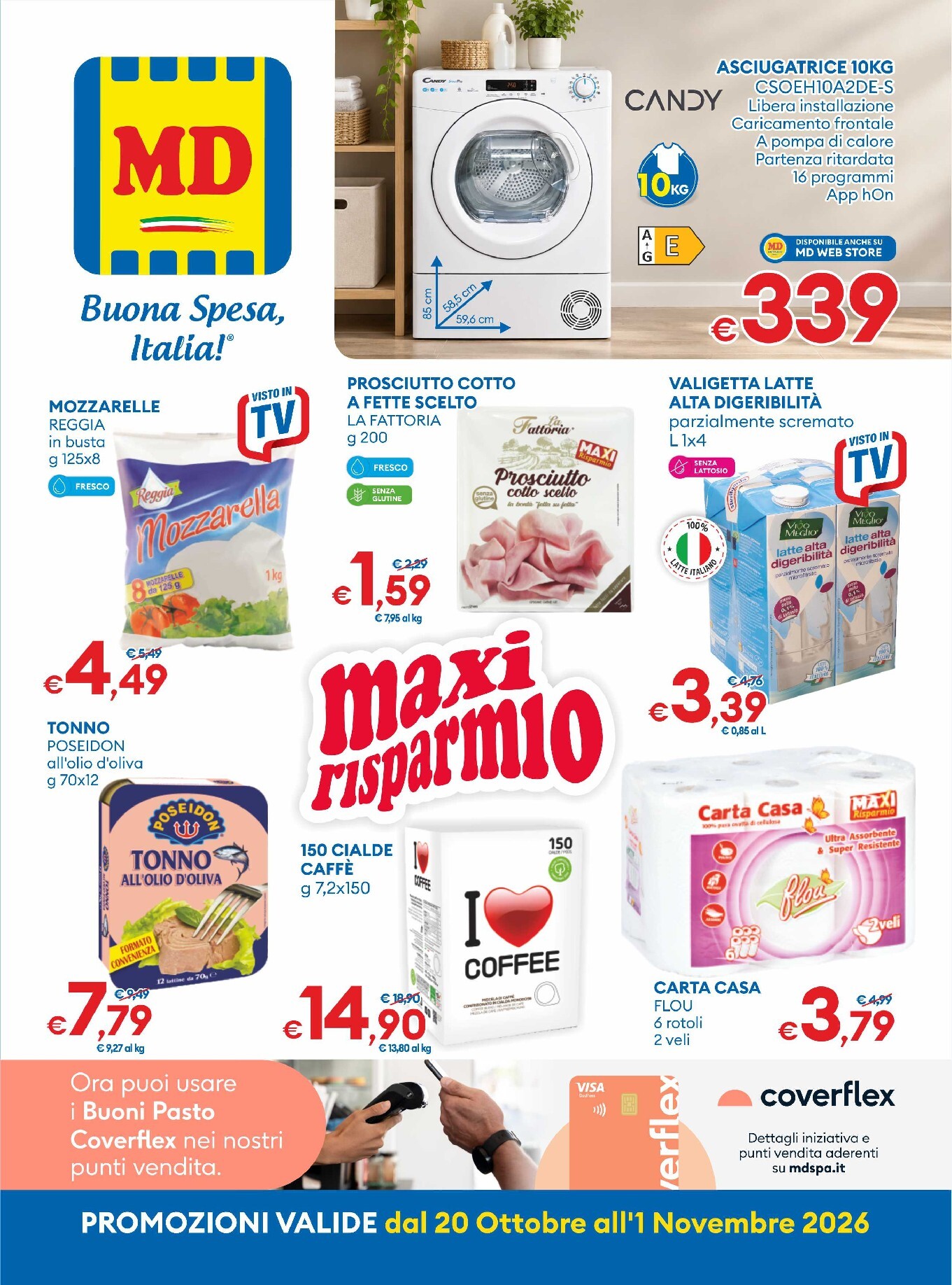 md-discount - Volantino futuro MD valido dal martedì 20/10/2026 al domenica 01/11/2026 - page: 1