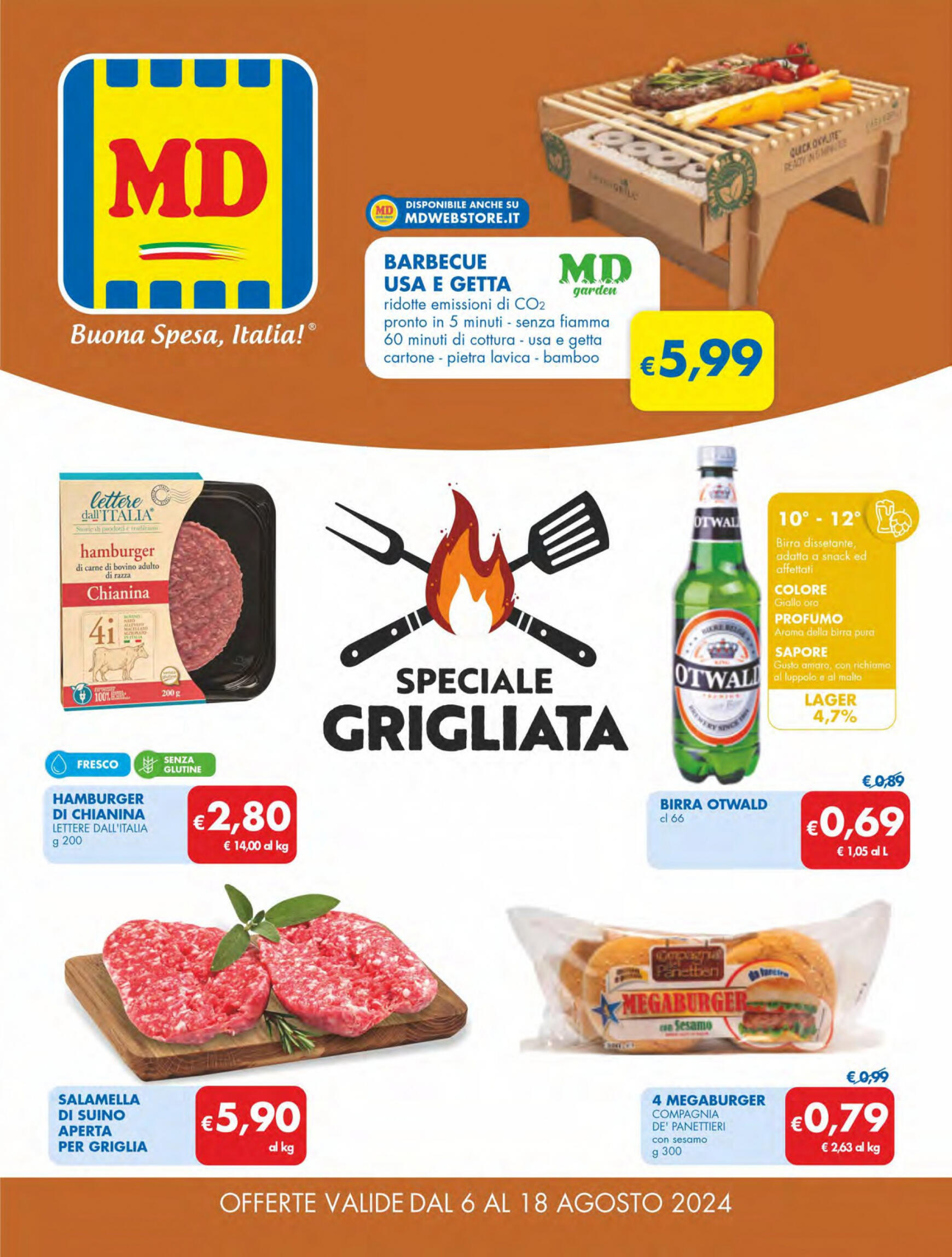 md-discount - Nuovo volantino MD 06.08. - 18.08. - page: 1