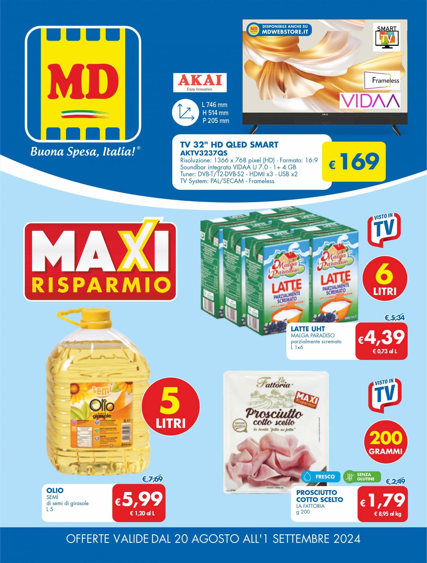 md-discount - Nuovo volantino MD 20.08. - 01.09. - page: 1