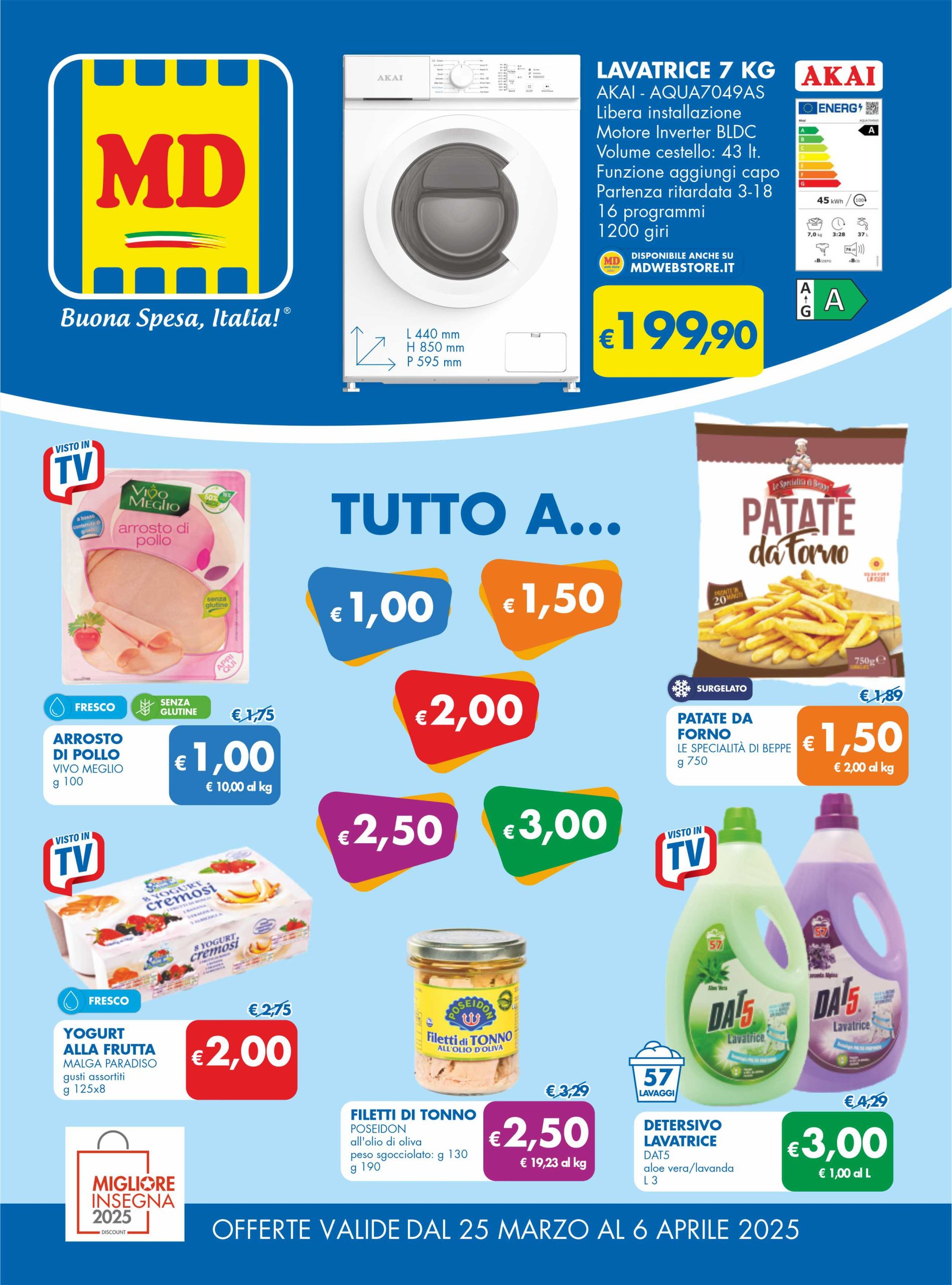 md-discount - Volantino MD valido dal 25/03 al 06/04 - page: 1