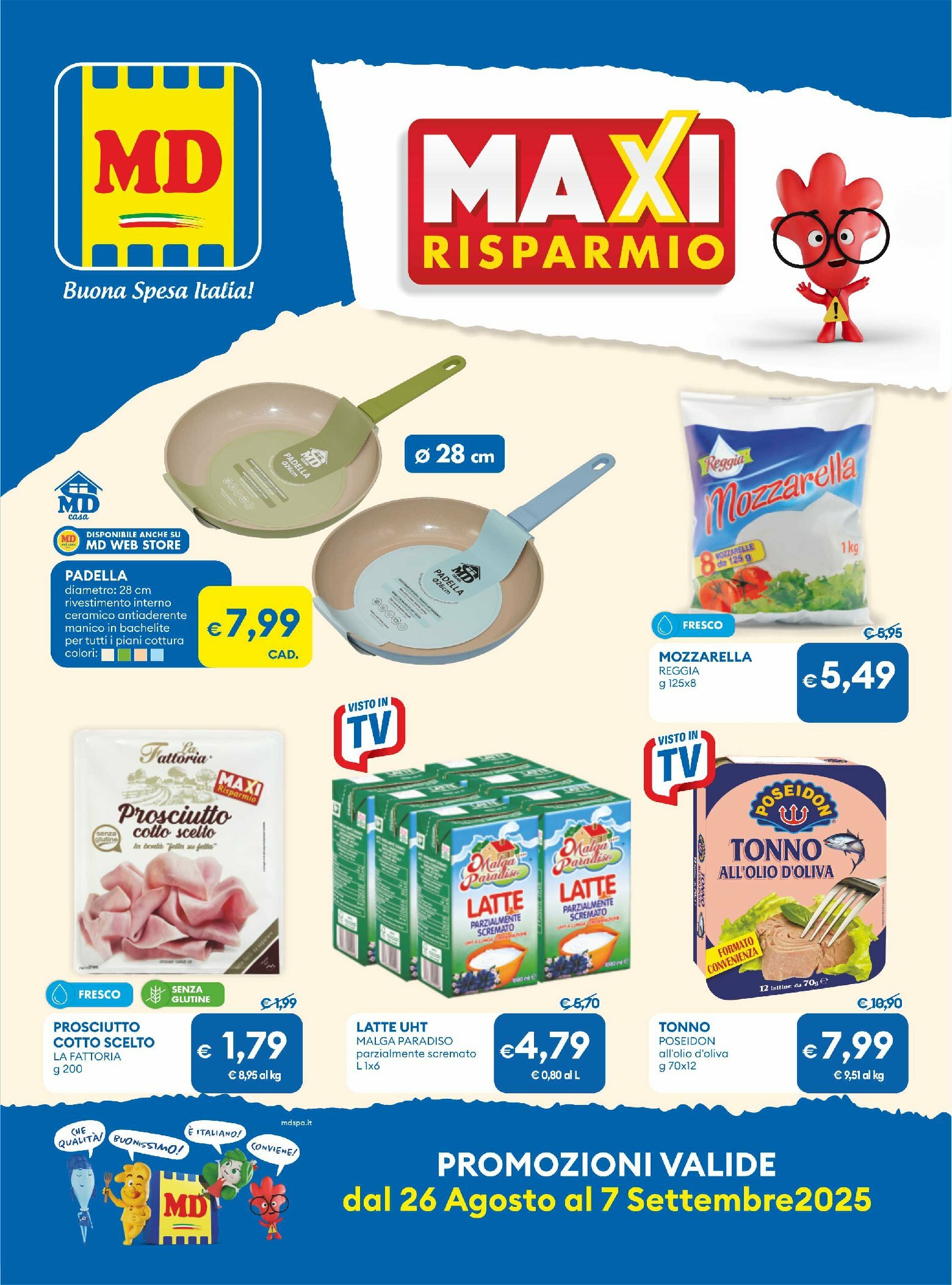 md-discount - Volantino MD valido dal 26/08 al 07/09 - page: 1