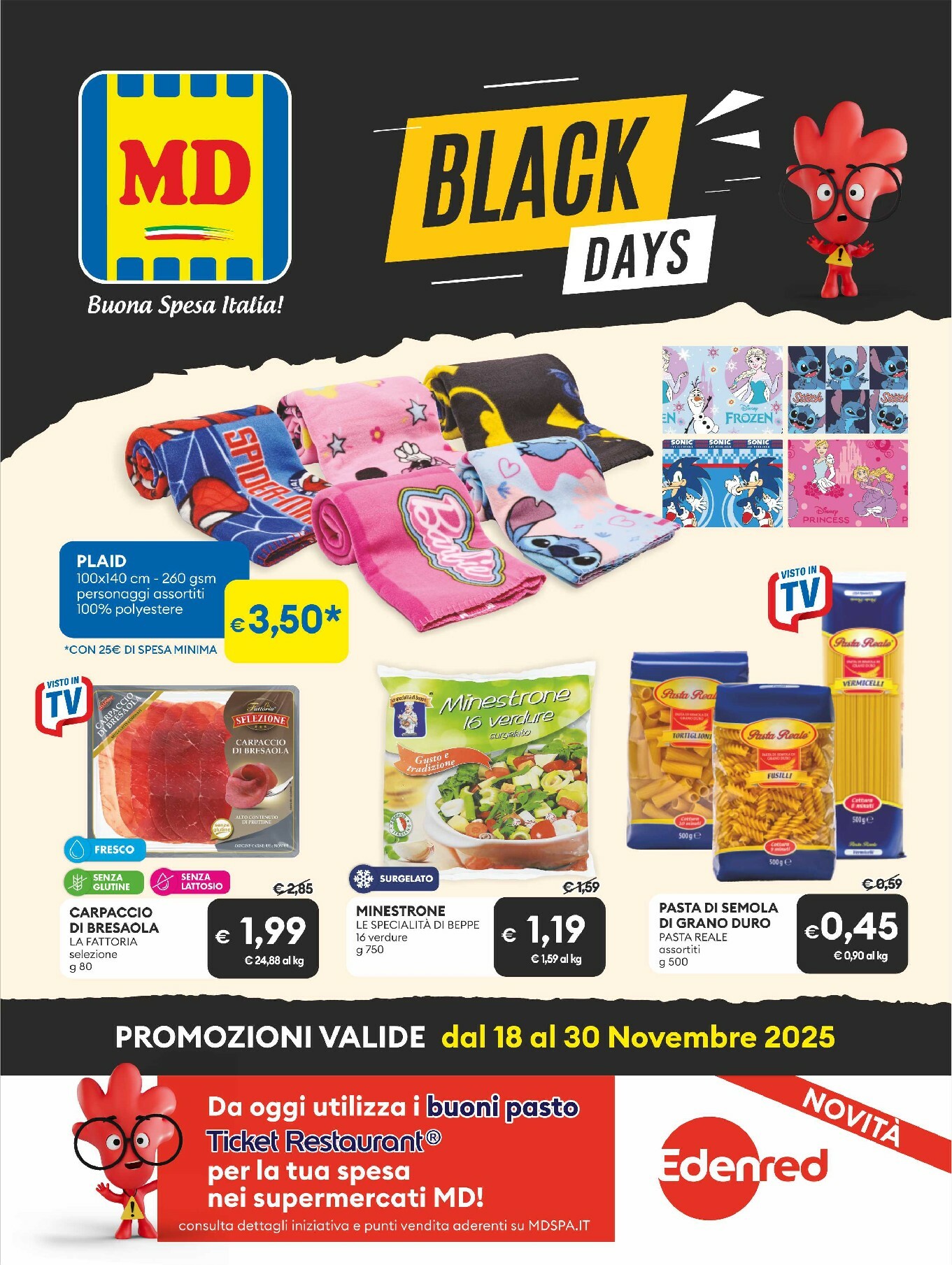 md-discount - Volantino MD - Black Friday valido dal 18/11 al 30/11 - page: 1