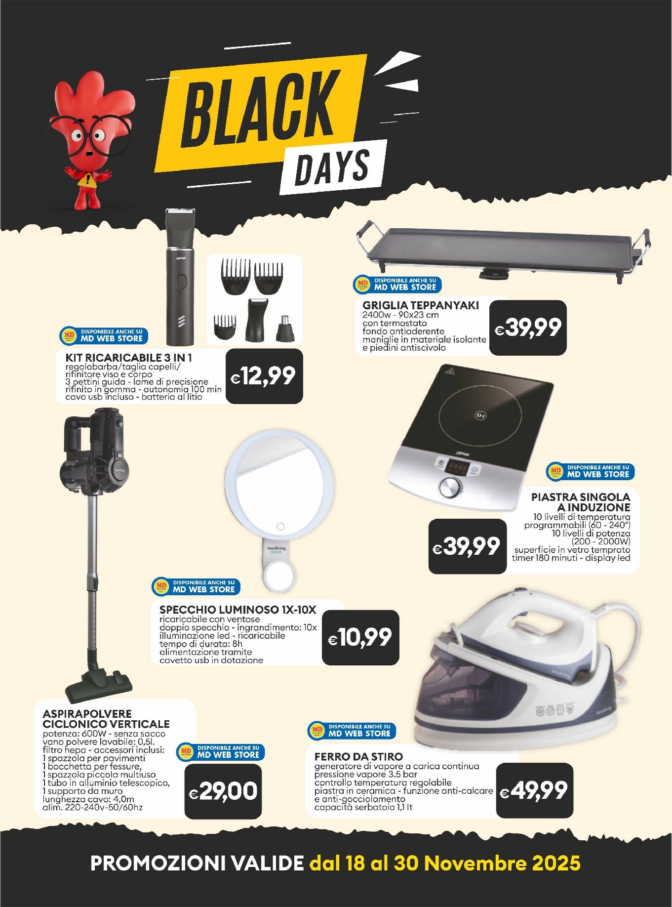 md-discount - Volantino MD - Black Friday valido dal 18/11 al 30/11 - page: 12