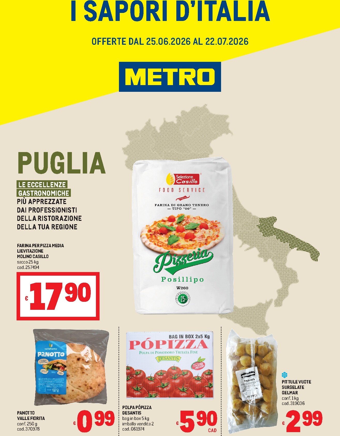 metro - Volantino attuale di Metro - Puglia valido dal giovedì 25/06/2026 al mercoledì 22/07/2026
