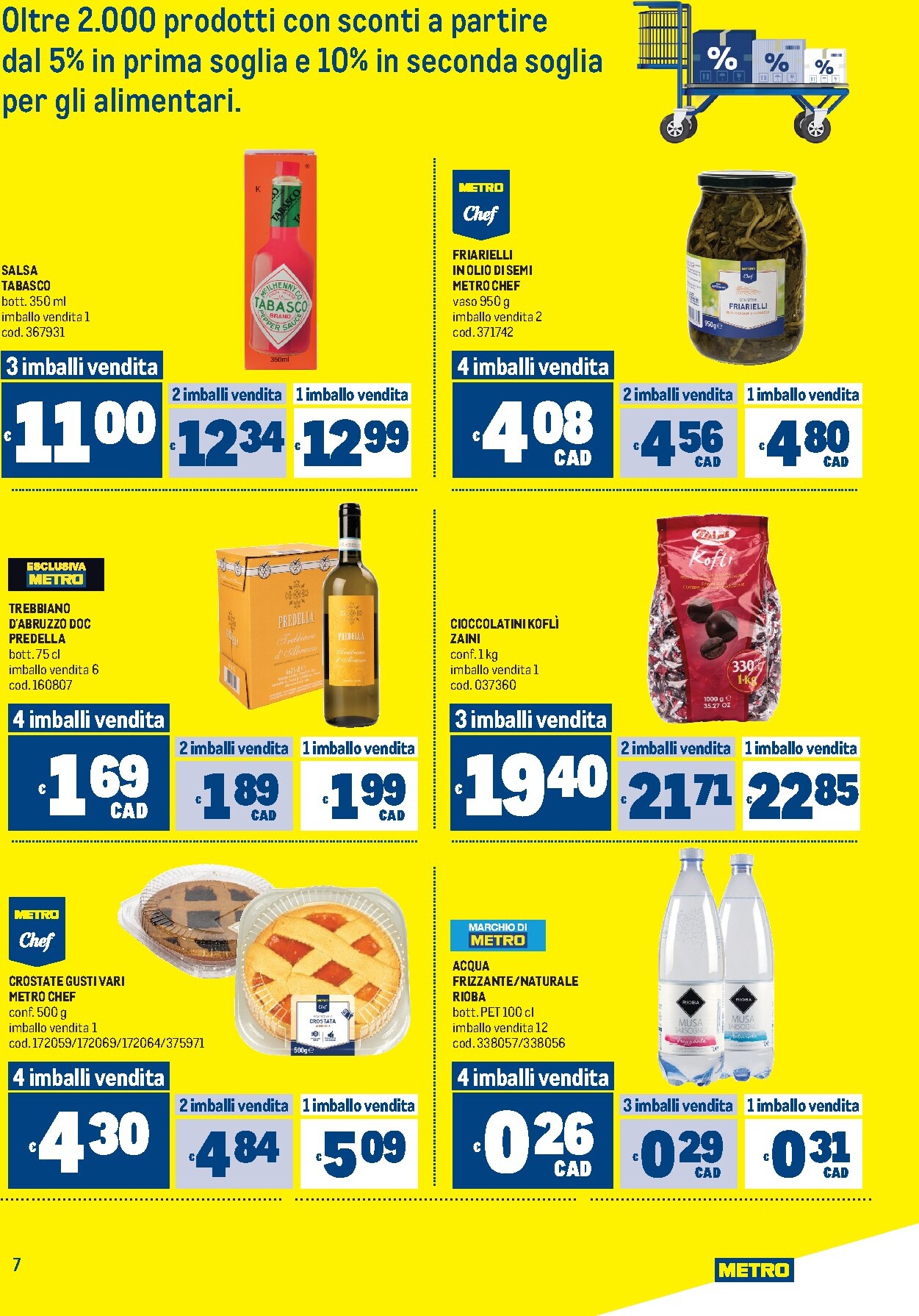 metro - Volantino attuale di Metro - Offerte per il tuo menù - Sardegna valido dal giovedì 09/07/2026 al mercoledì 22/07/2026 - page: 7