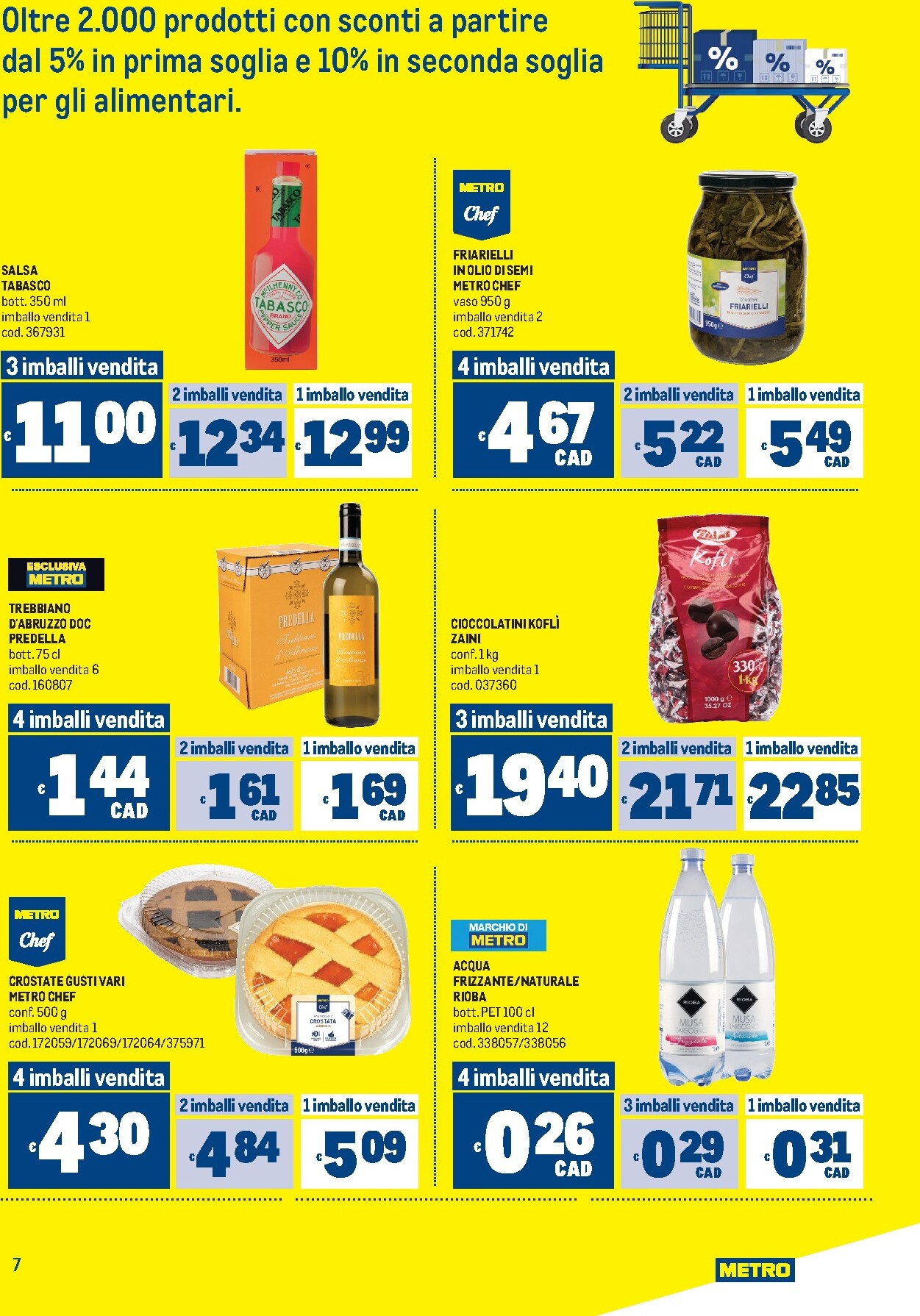 metro - Volantino attuale di Metro - Offerte per il tuo Menù - Lazio e Umbria valido dal giovedì 09/07/2026 al mercoledì 22/07/2026 - page: 7