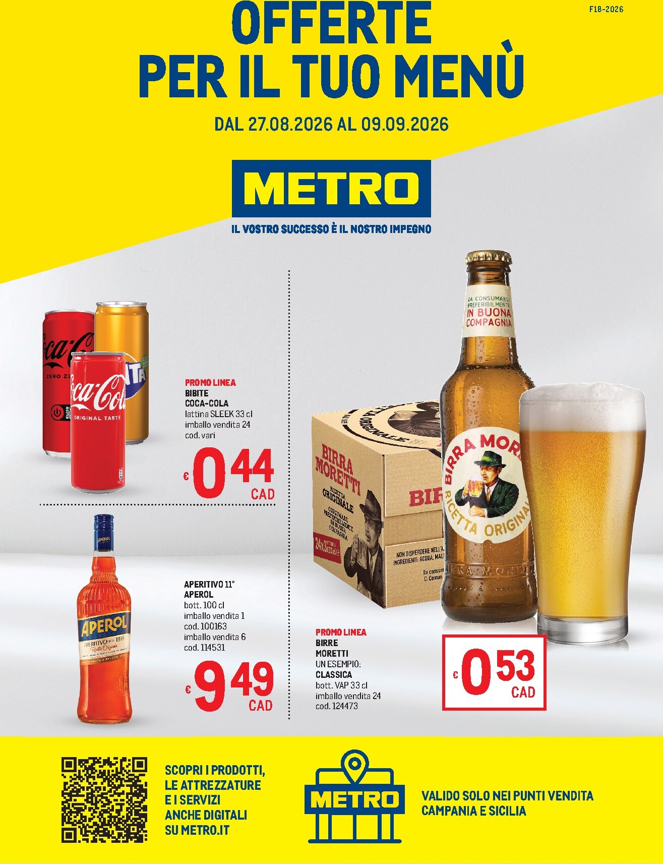 metro - Volantino attuale di Metro - Campania e Sicilia valido dal giovedì 27/08/2026 al mercoledì 09/09/2026