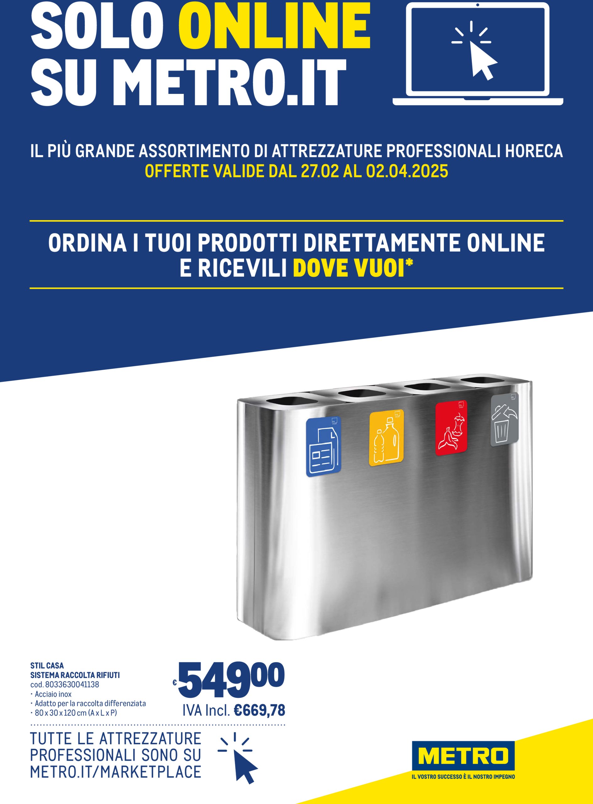 metro - Volantino Metro - Offerte del Mercato Online valido dal 27/02 al 02/04