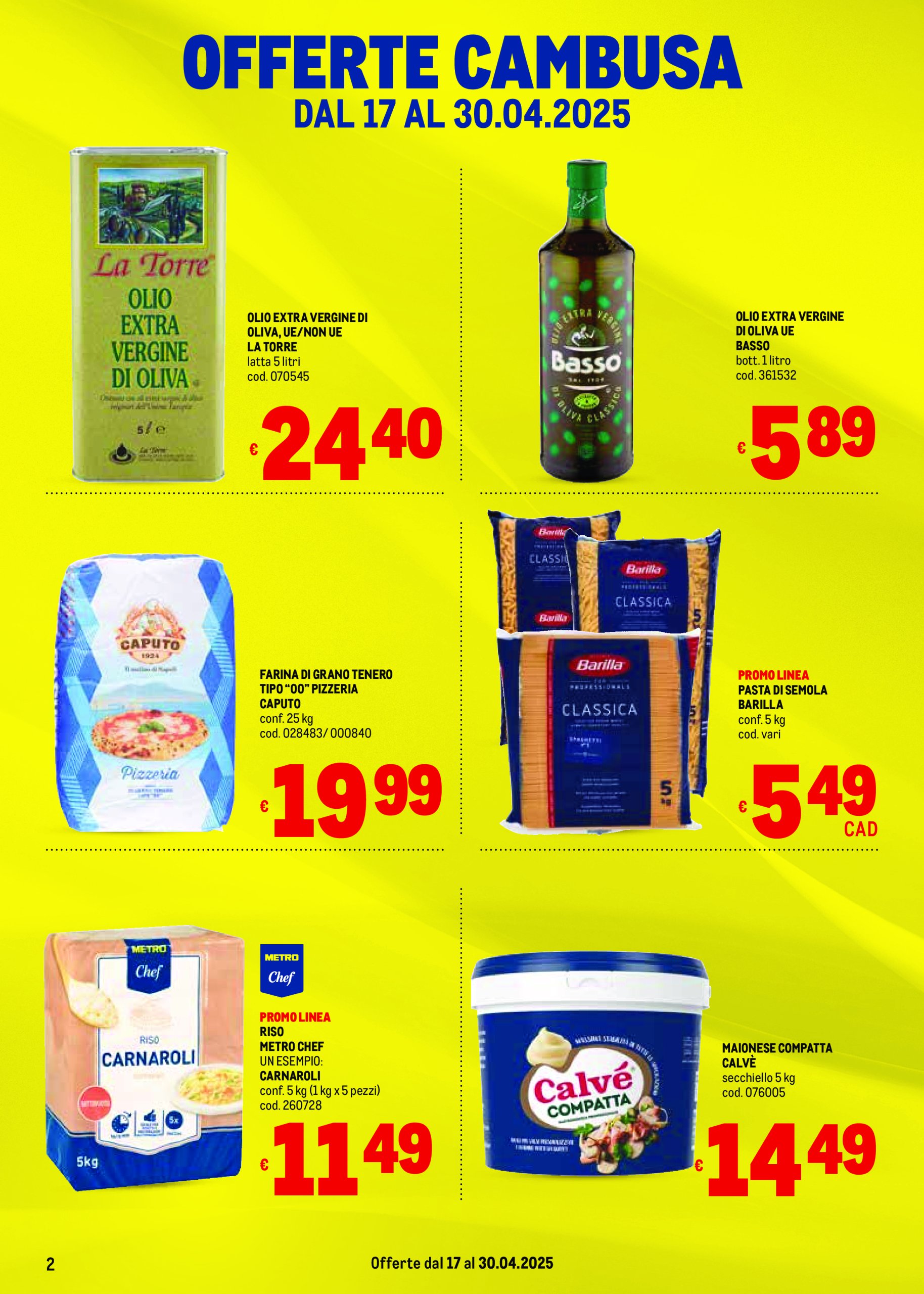 metro - Volantino Metro - Liguria, Piemonte e Toscana valido dal 17/04 al 30/04 - page: 2
