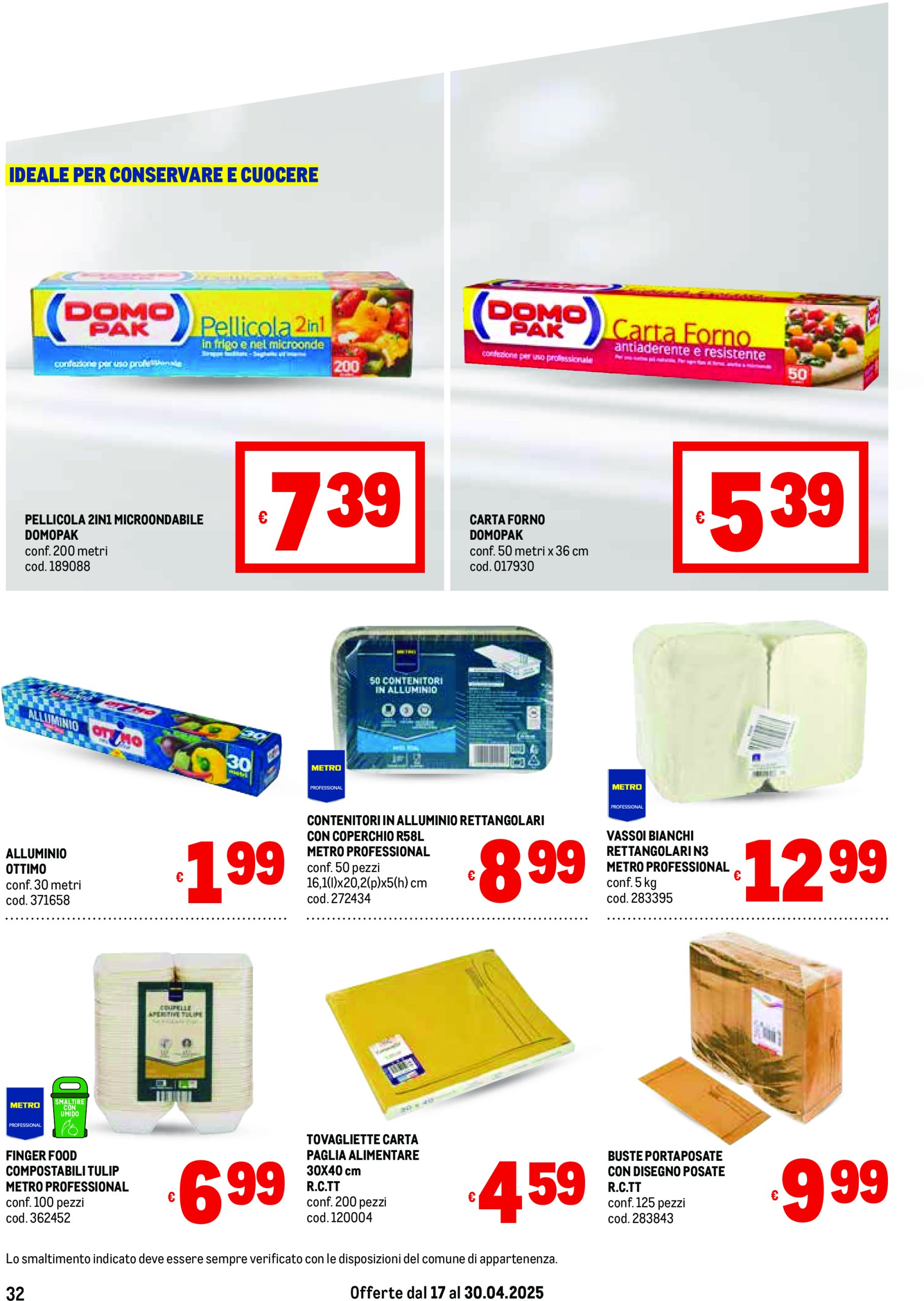 metro - Volantino Metro - Liguria, Piemonte e Toscana valido dal 17/04 al 30/04 - page: 32