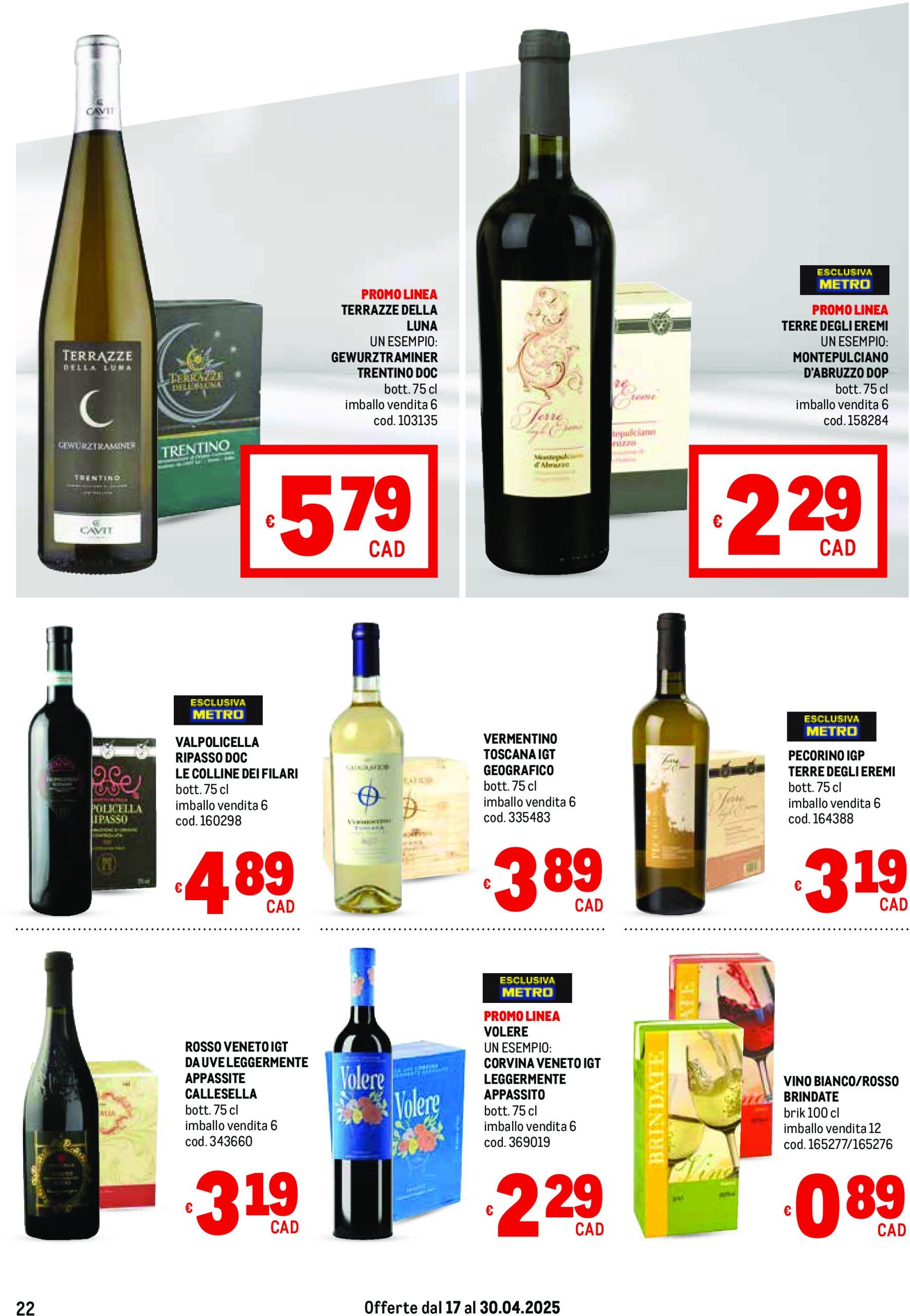 metro - Volantino Metro - Liguria, Piemonte e Toscana valido dal 17/04 al 30/04 - page: 22