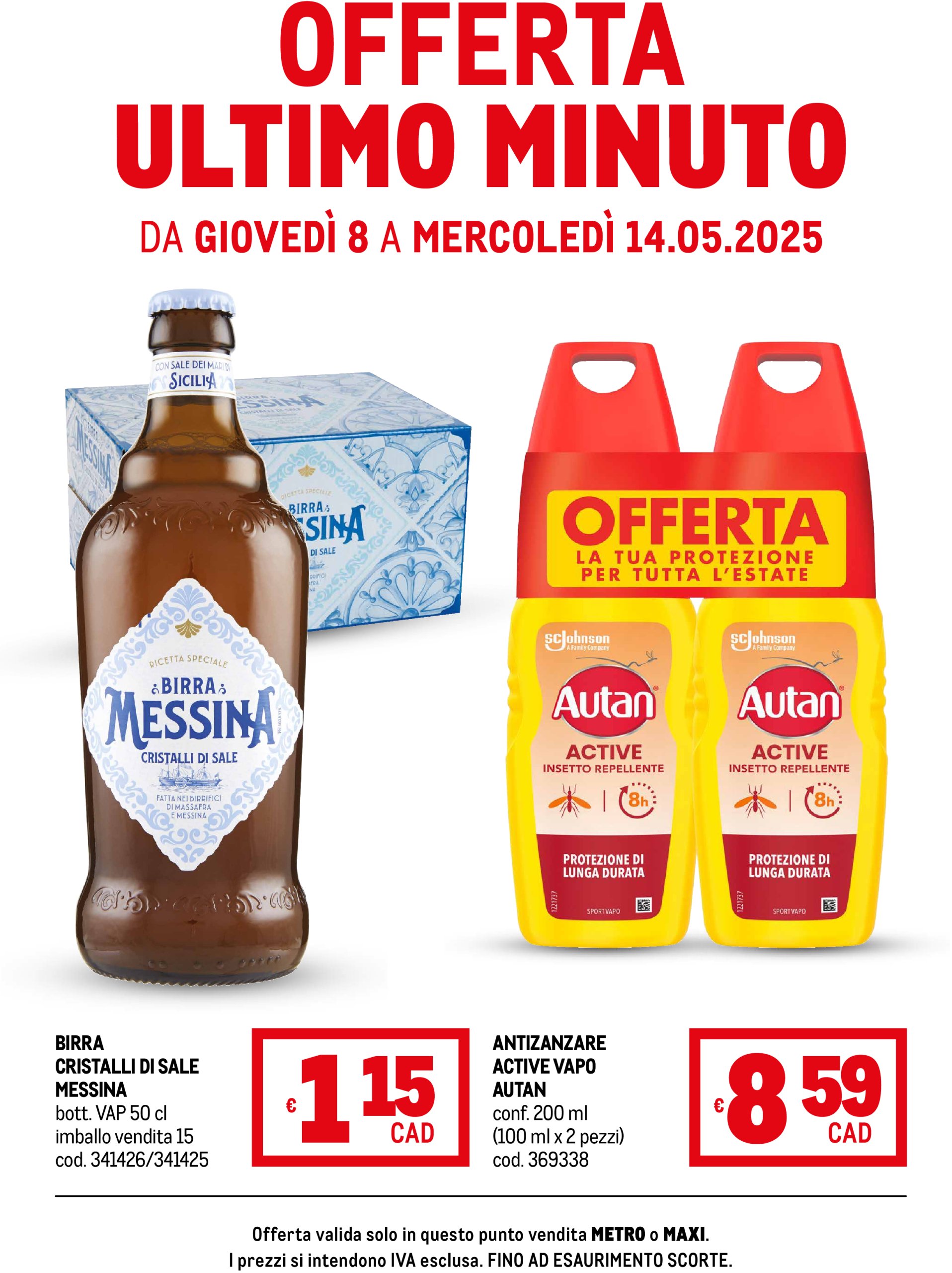 metro - Volantino Metro - Offerte ultimo minuto valido dal 08/05 al 14/05