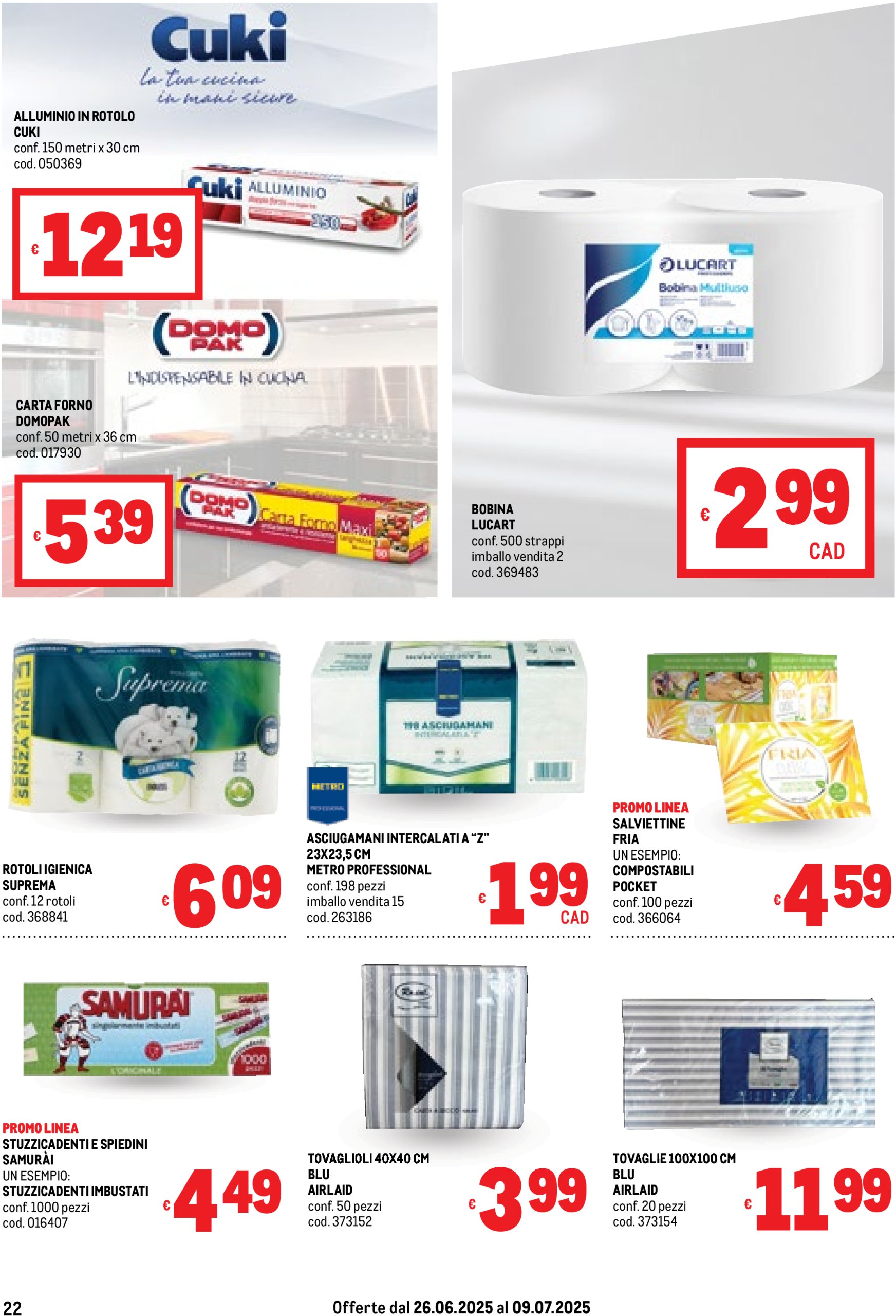 metro - Volantino Metro - Offerte per Te valido dal 26/06 al 09/07 - page: 22