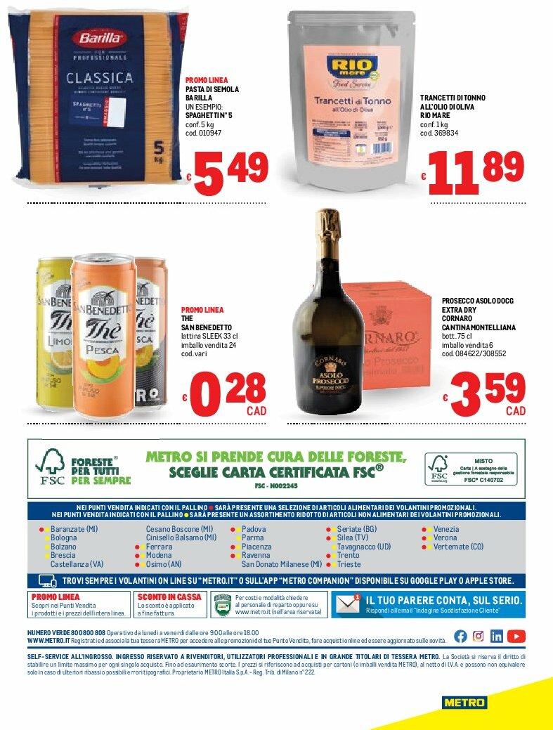 metro - Volantino Metro - Lombardia, Trentino Alto Adige, Friuli Venezia Giulia, Marche, Emilia Romagna valido dal 14/08 al 27/08 - page: 32