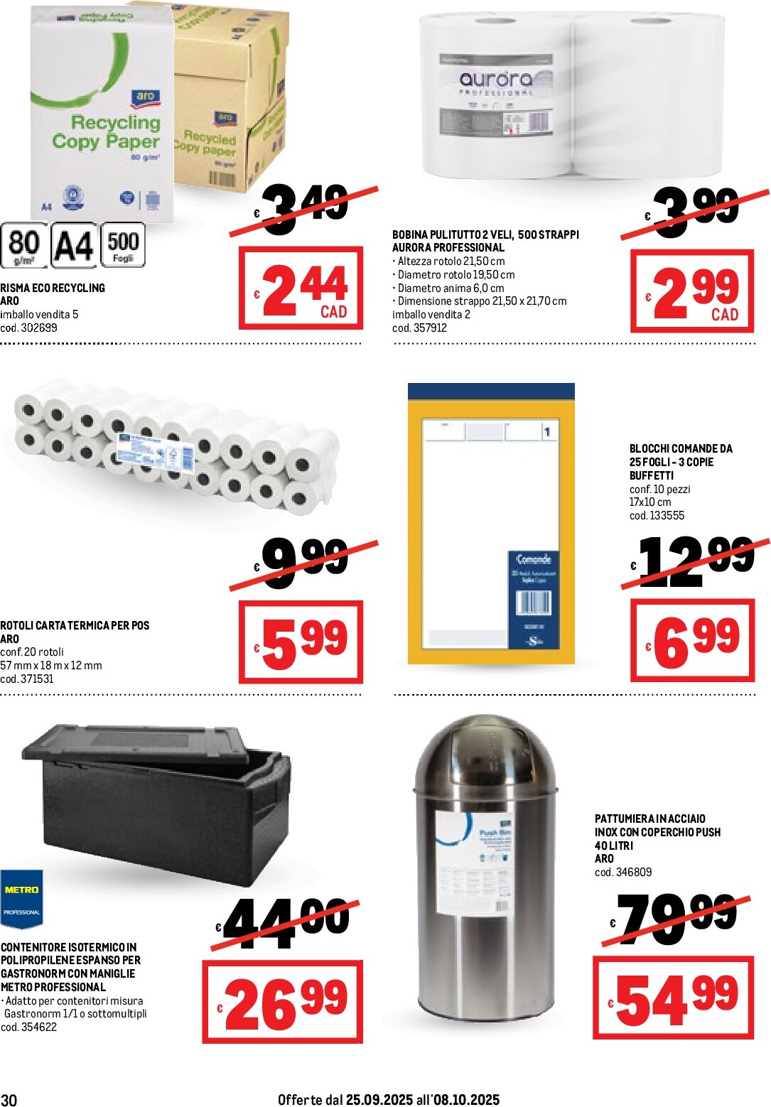 metro - Volantino Metro valido dal 25/09 al 08/10 - page: 30