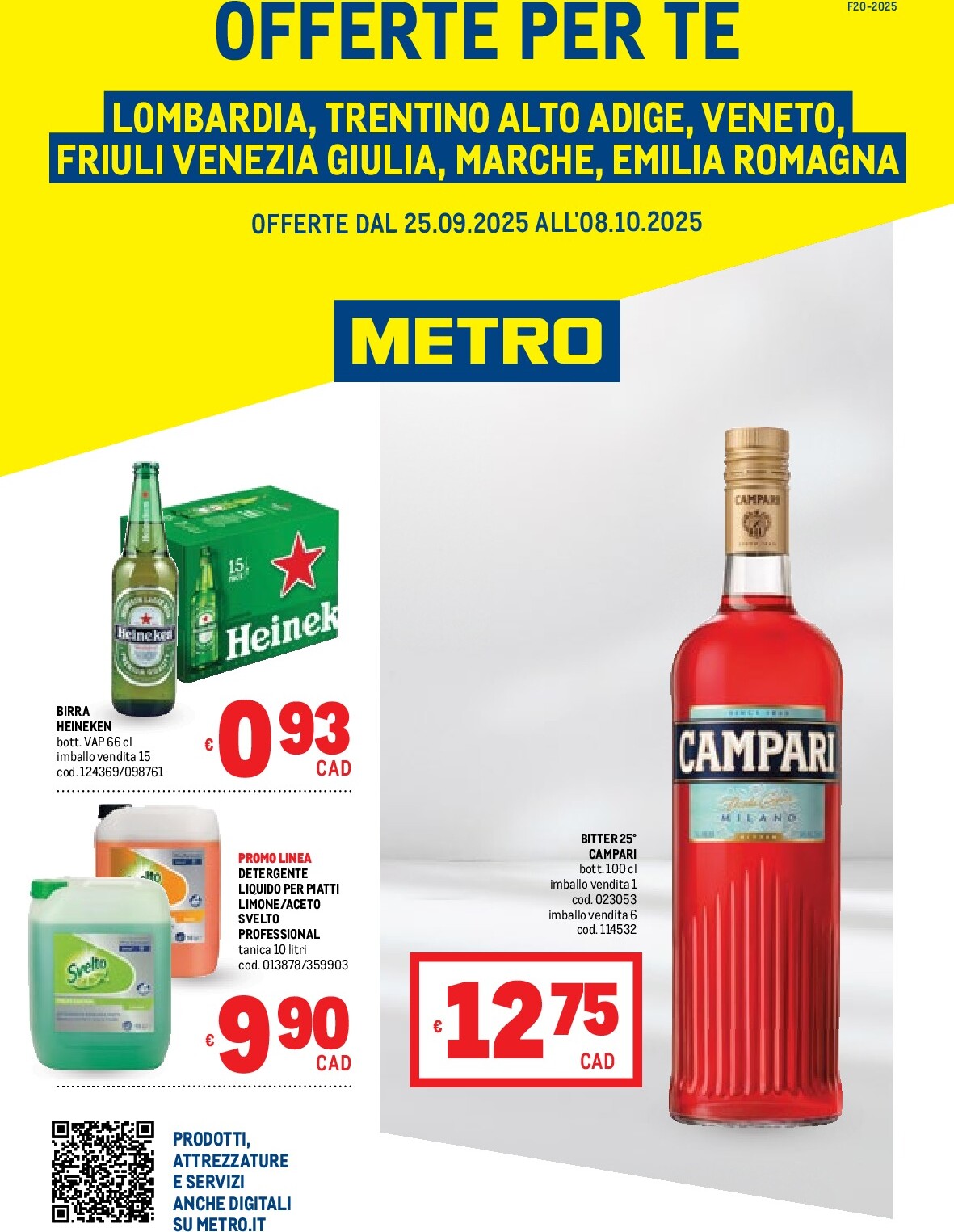 metro - Volantino Metro valido dal 25/09 al 08/10