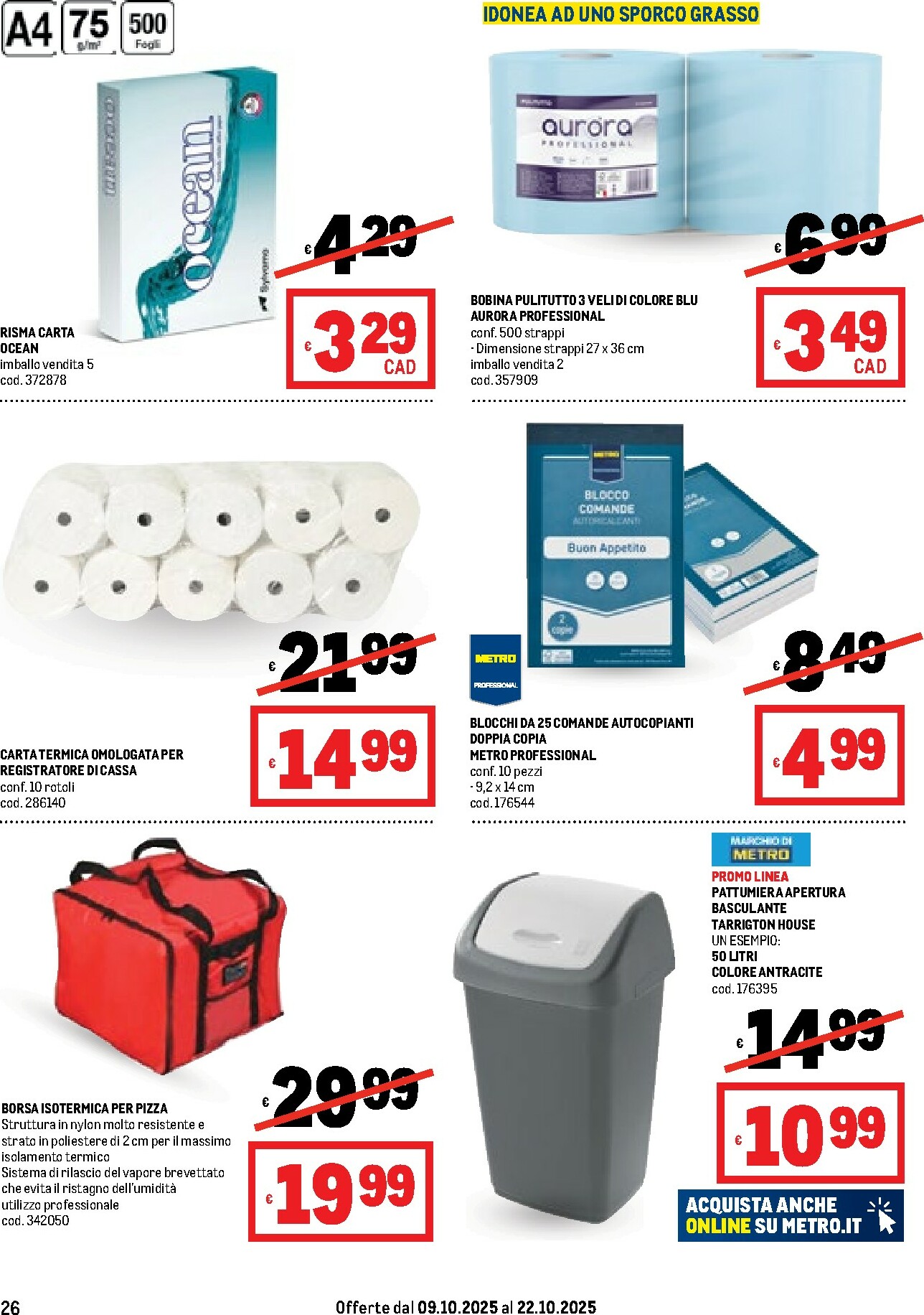 metro - Volantino Metro valido dal 09/10 al 22/10 - page: 26