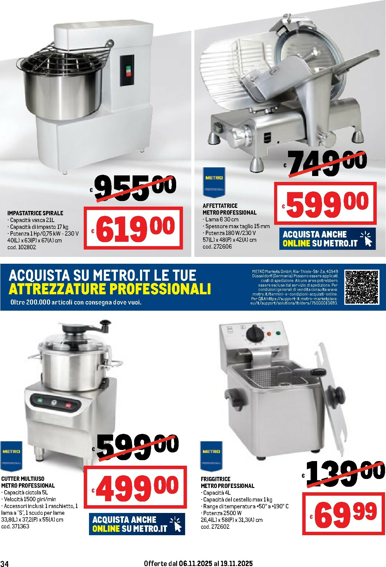 metro - Volantino Metro valido dal 06/11 al 19/11 - page: 34