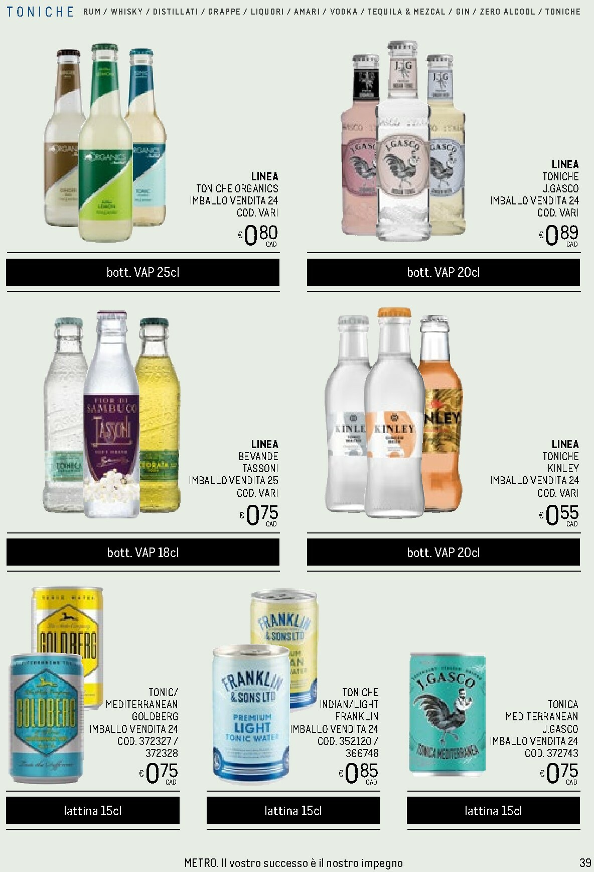 metro - Volantino Metro - Spirits Collection valido dal 06/11 al 31/12 - page: 39