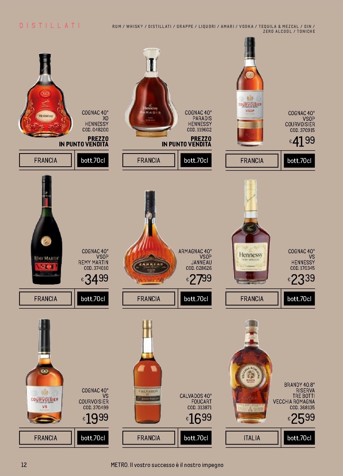 metro - Volantino Metro - Spirits Collection valido dal 06/11 al 31/12 - page: 12