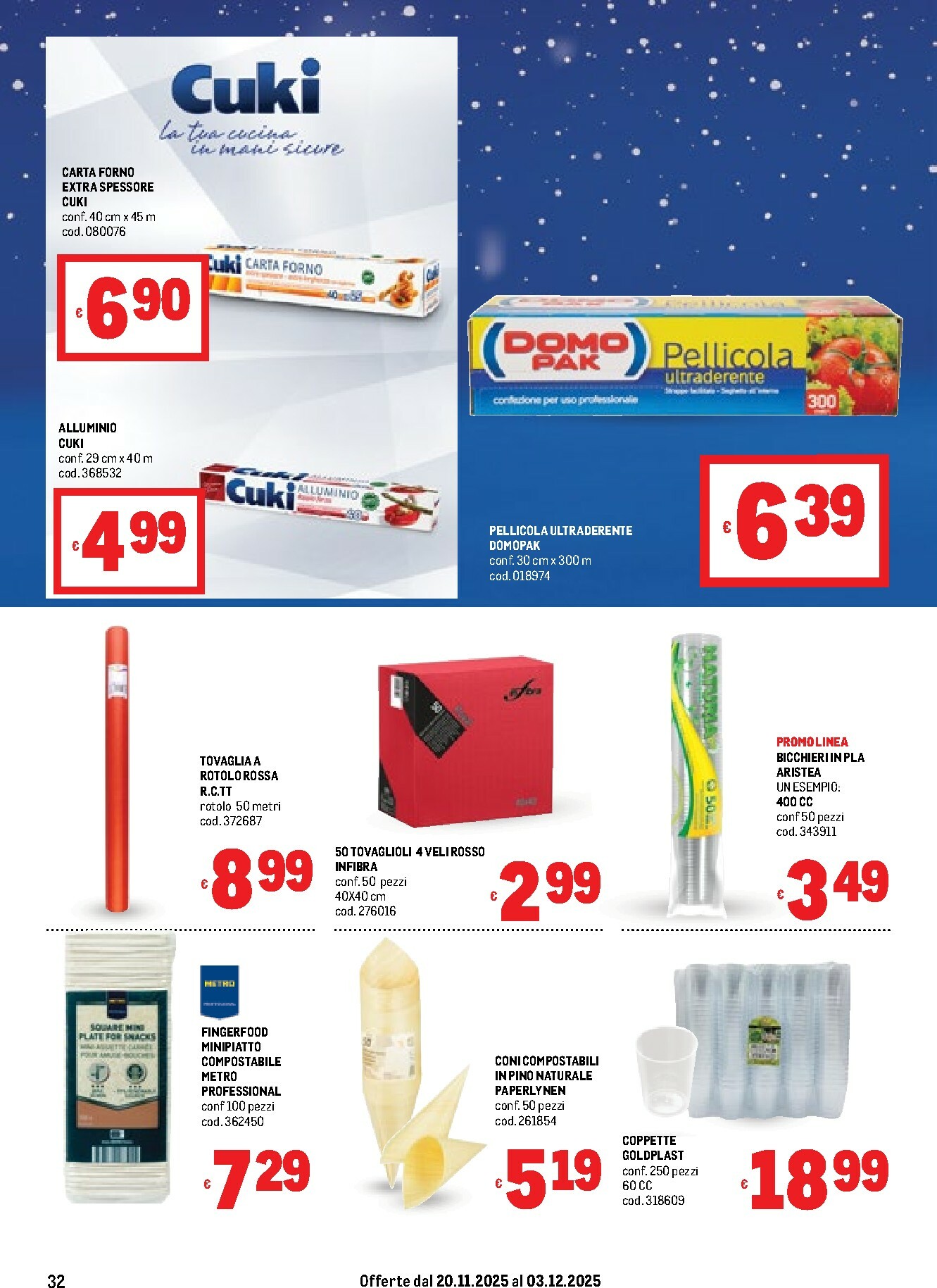metro - Volantino Metro valido dal 20/11 al 03/12 - page: 32