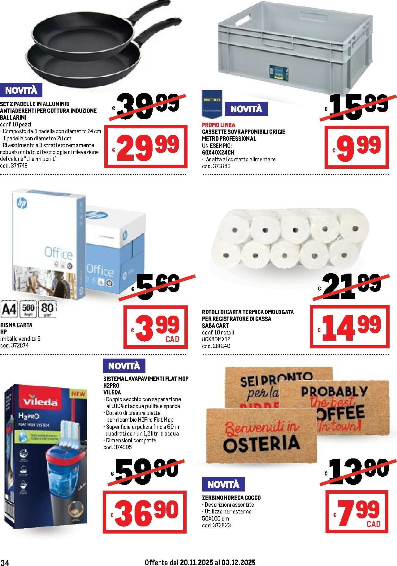 metro - Volantino Metro valido dal 20/11 al 03/12 - page: 34