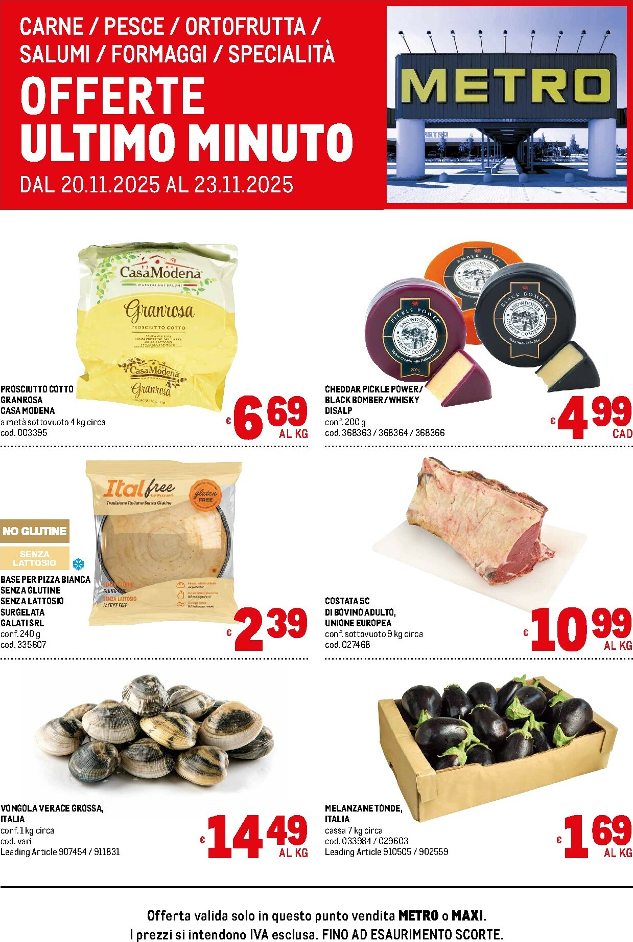 metro - Volantino Metro - Offerte freschissimi valido dal 20/11 al 23/11