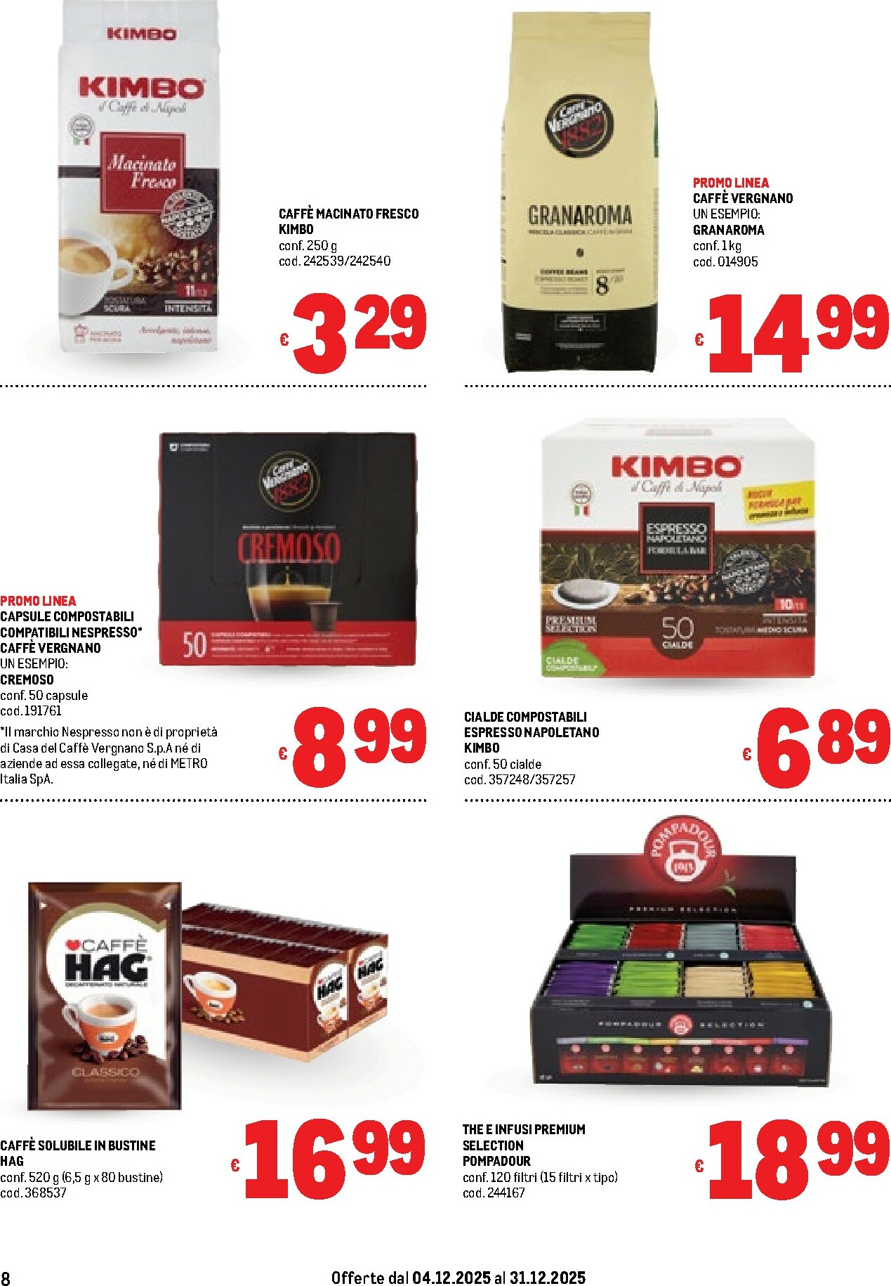metro - Volantino Metro valido dal 04/12 al 31/12 - page: 8