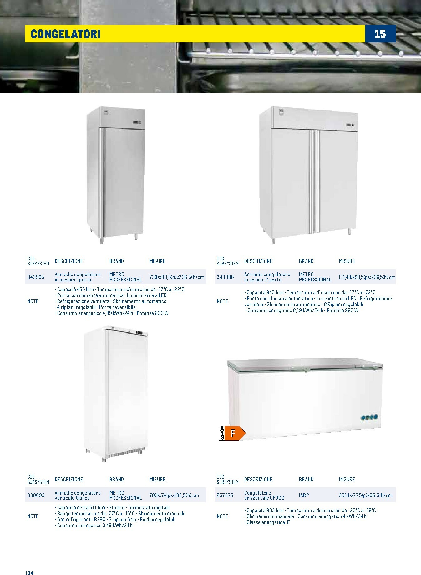 metro - Volantino Metro - Catalogo Surgelati valido dal 01/01 al 31/12 - page: 104