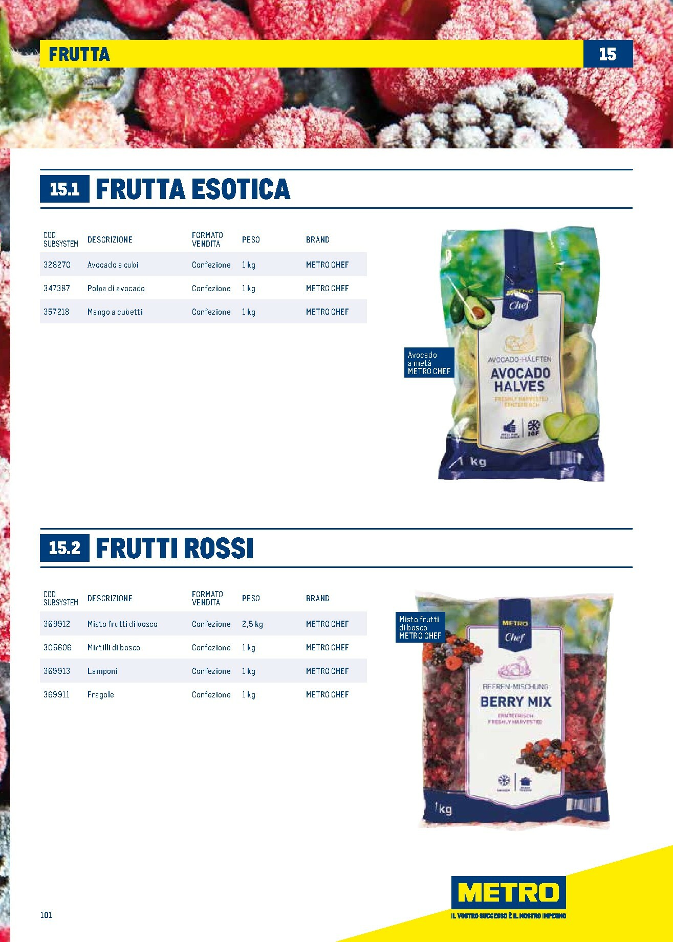 metro - Volantino Metro - Catalogo Surgelati valido dal 01/01 al 31/12 - page: 101