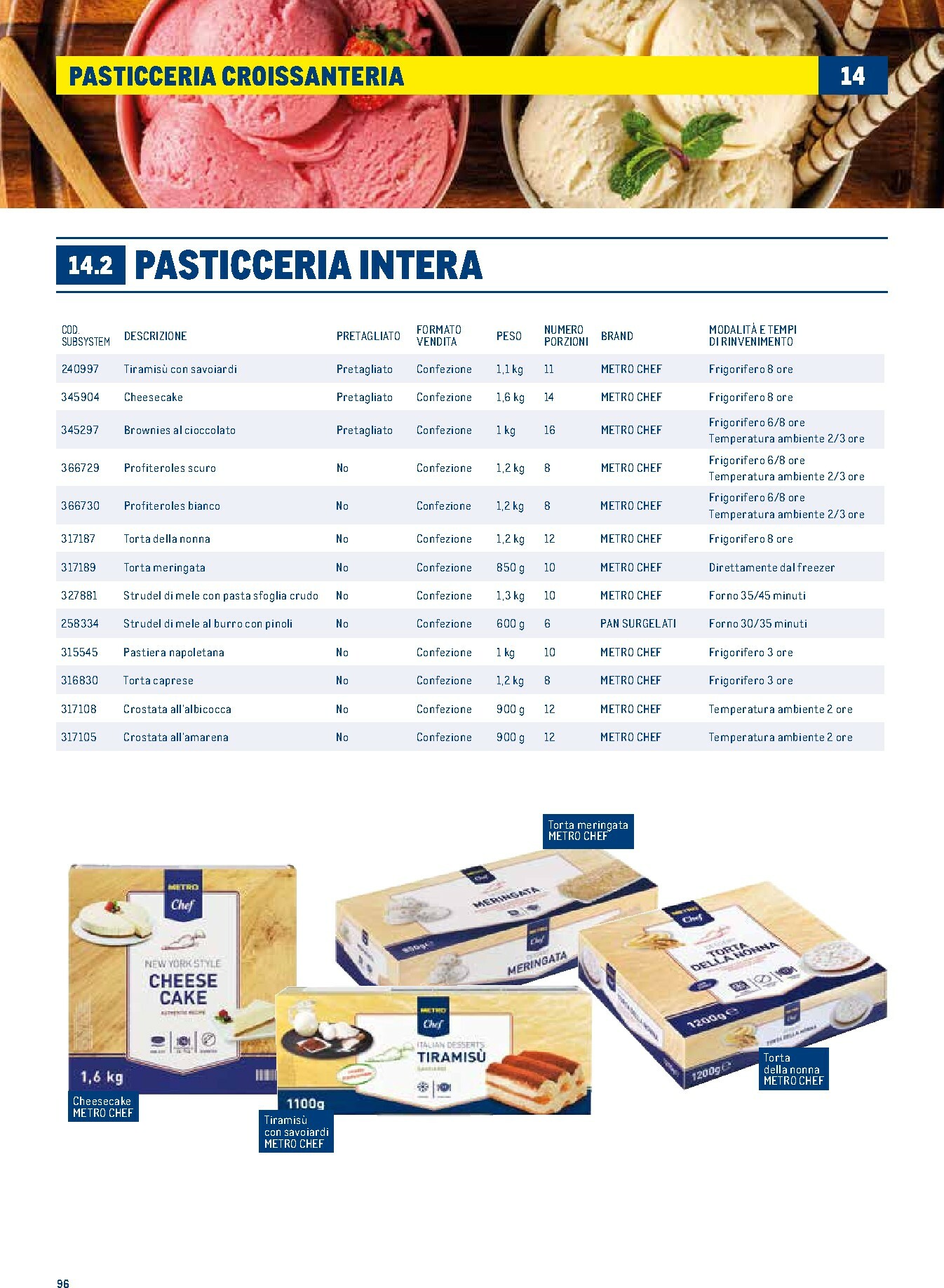 metro - Volantino Metro - Catalogo Surgelati valido dal 01/01 al 31/12 - page: 96