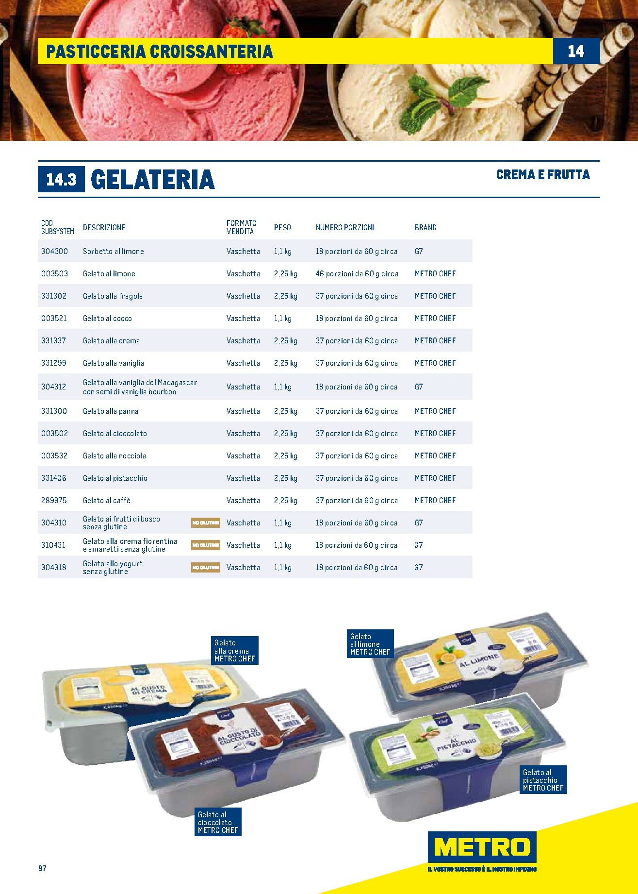 metro - Volantino Metro - Catalogo Surgelati valido dal 01/01 al 31/12 - page: 97