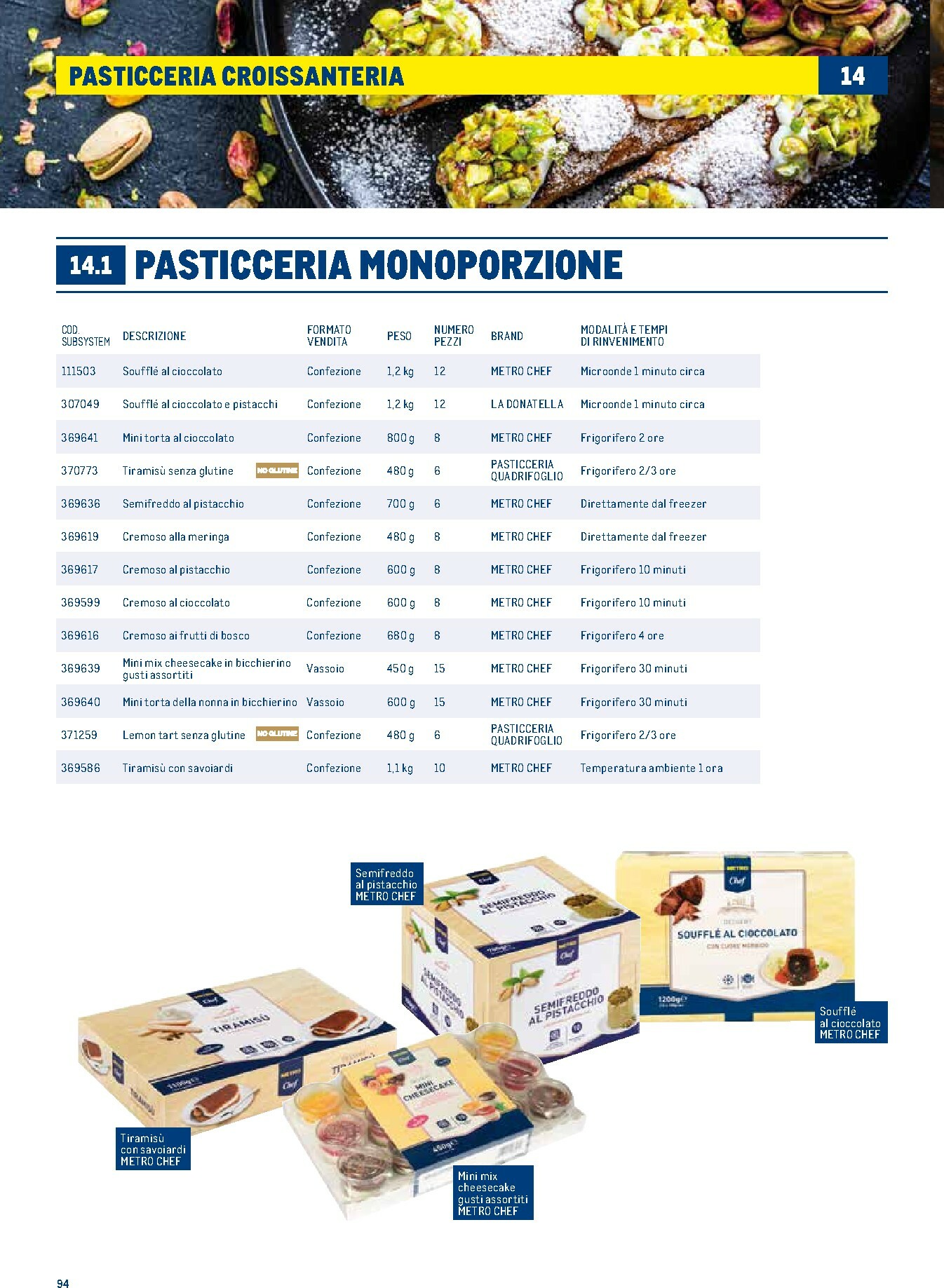 metro - Volantino Metro - Catalogo Surgelati valido dal 01/01 al 31/12 - page: 94