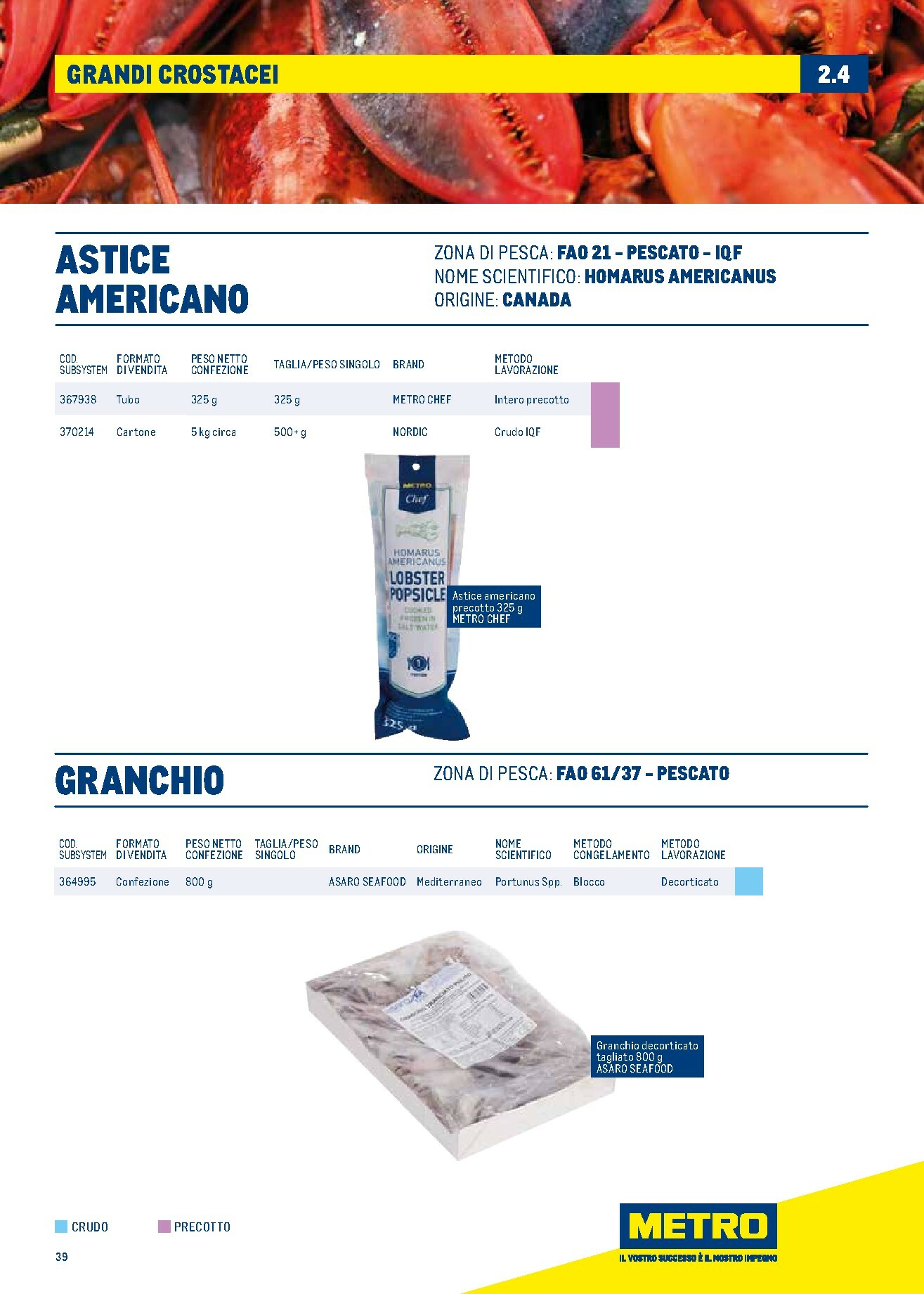 metro - Volantino Metro - Catalogo Surgelati valido dal 01/01 al 31/12 - page: 39