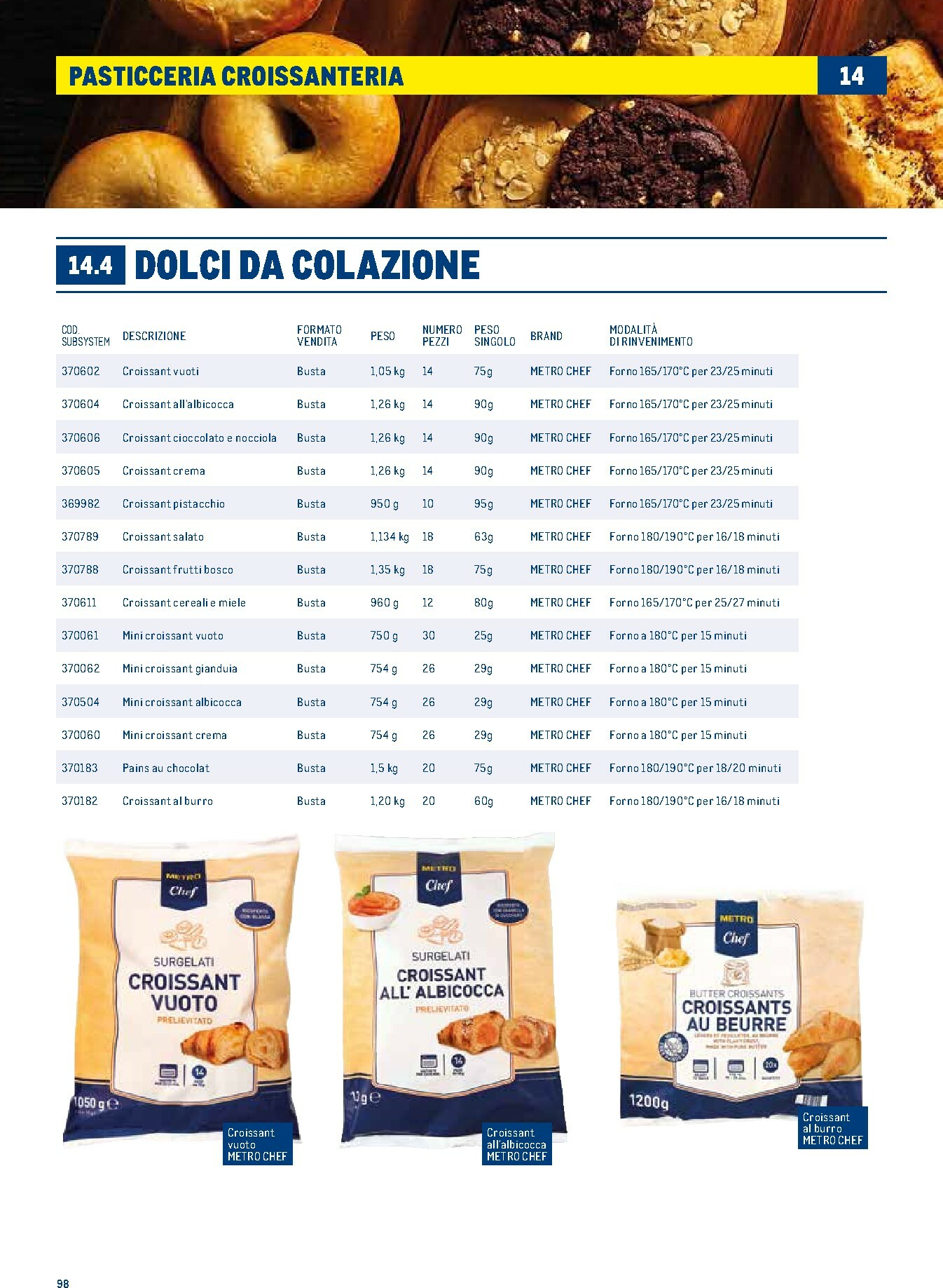 metro - Volantino Metro - Catalogo Surgelati valido dal 01/01 al 31/12 - page: 98